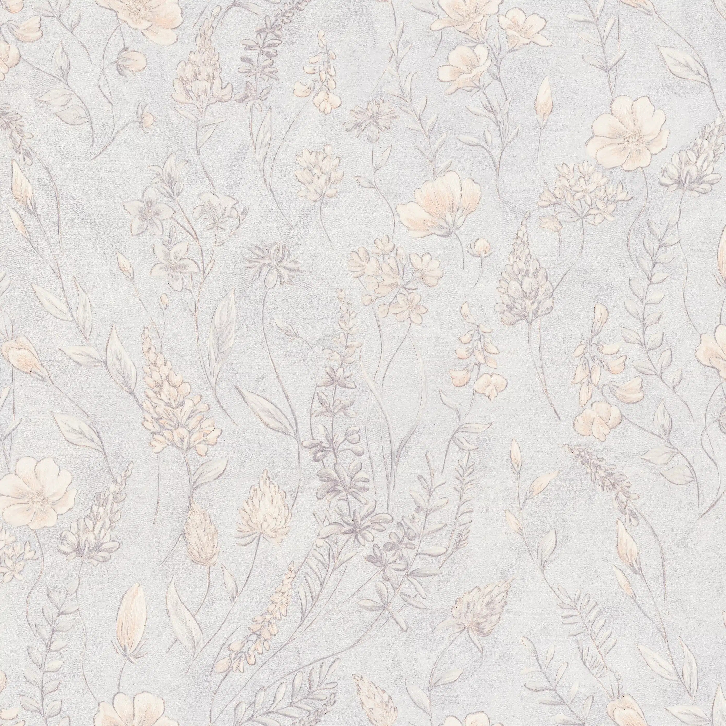 Изображение товара Обои флизелиновые Meadow Euro Decor серые 1,06х10,05м для современного интерьера