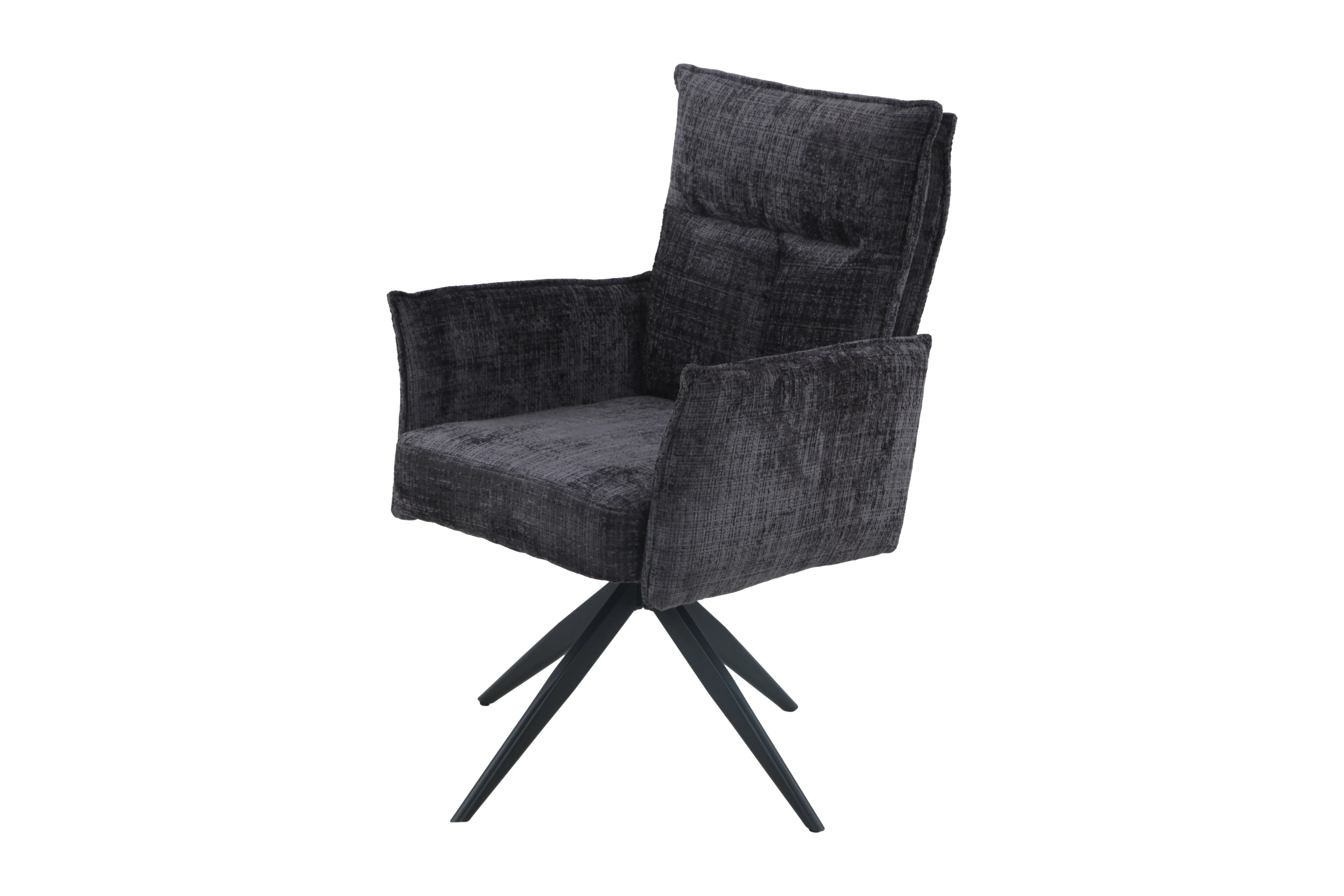 Изображение товара Стул офисный DikLine 6824 серый с черными опорами и регулировкой