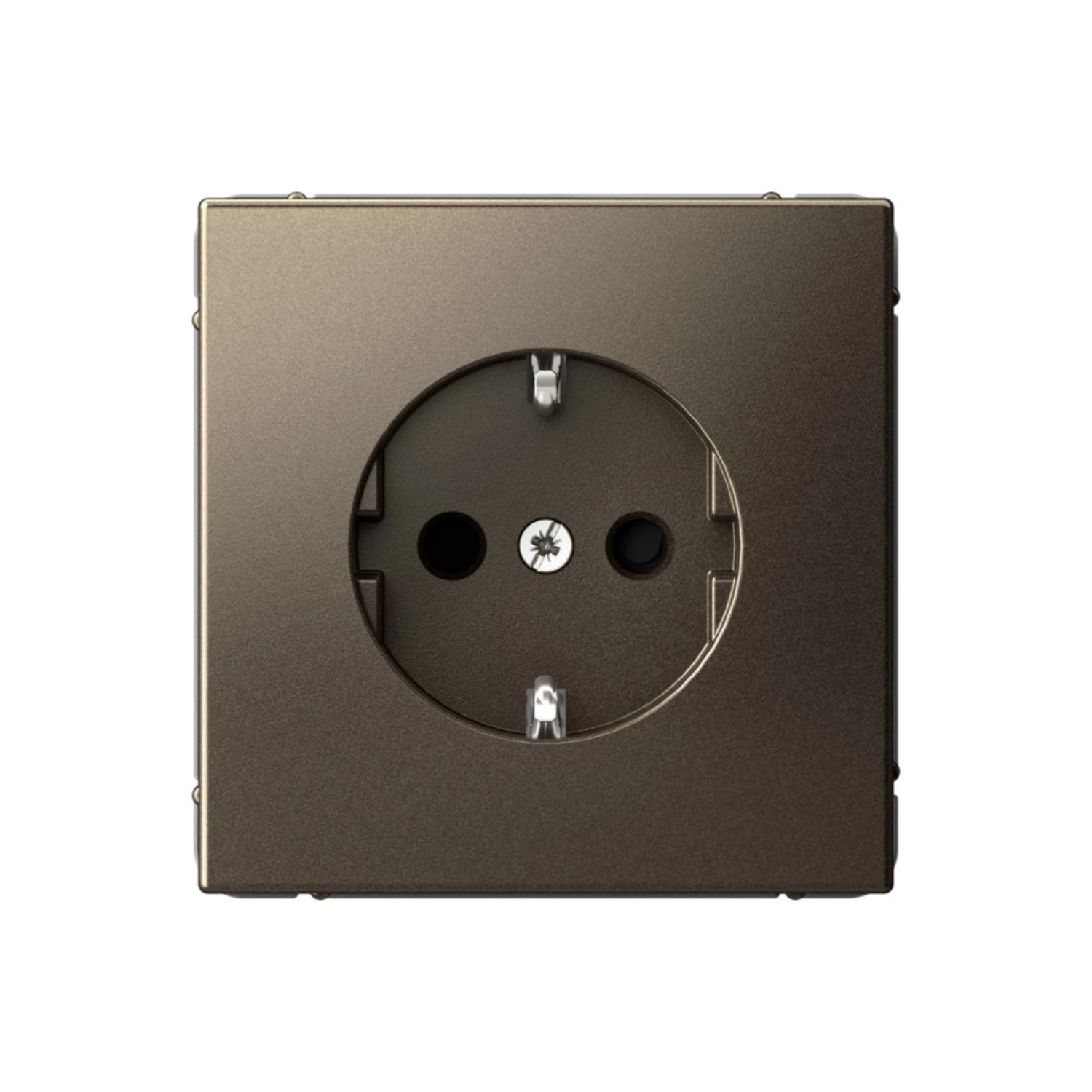 Изображение товара Розетка с заземлением со шторками Systeme Electric ArtGallery Мокко, 16А, механизм, быстрозажим. клем.