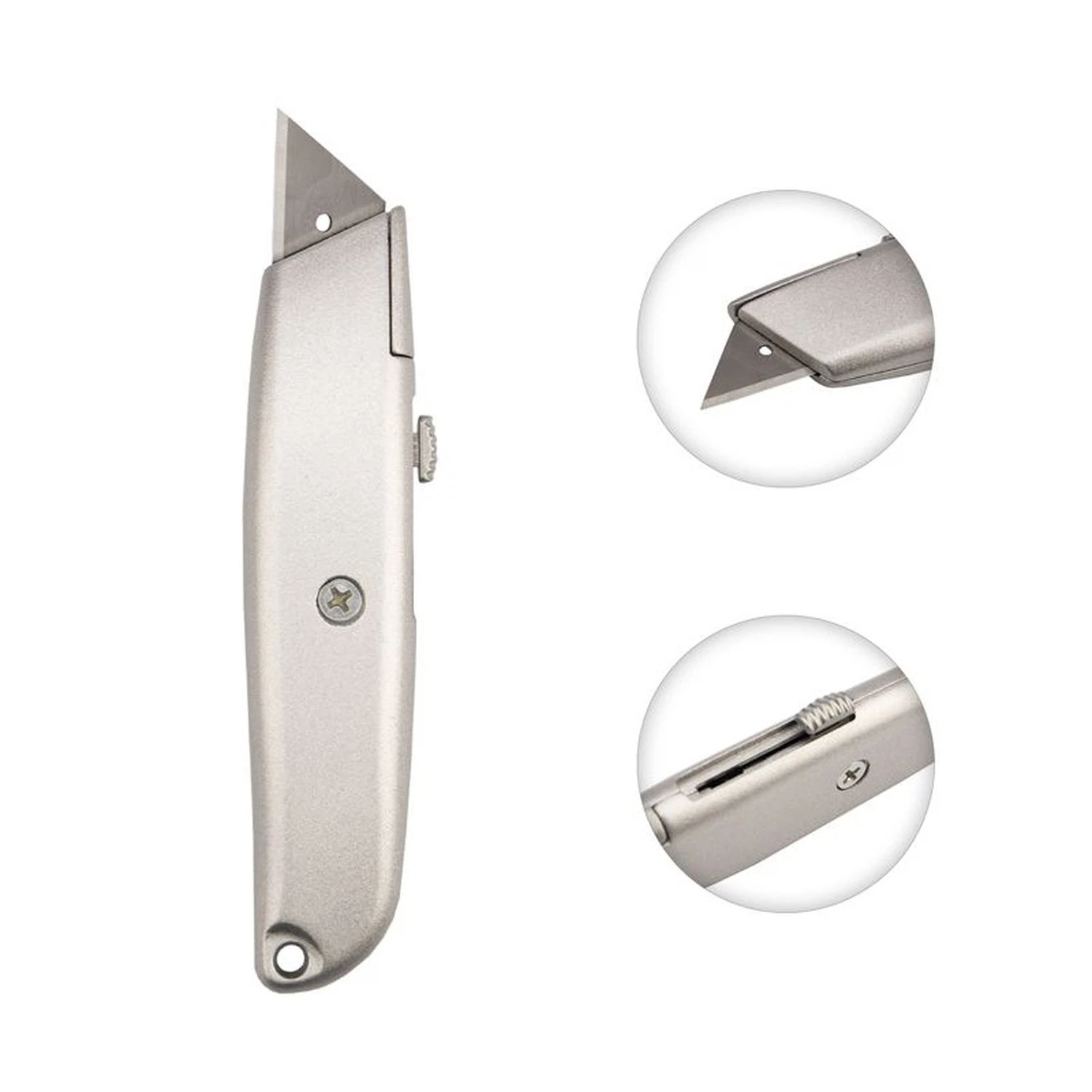 Изображение товара Нож с трапециевидным выдвижным лезвием REXANT