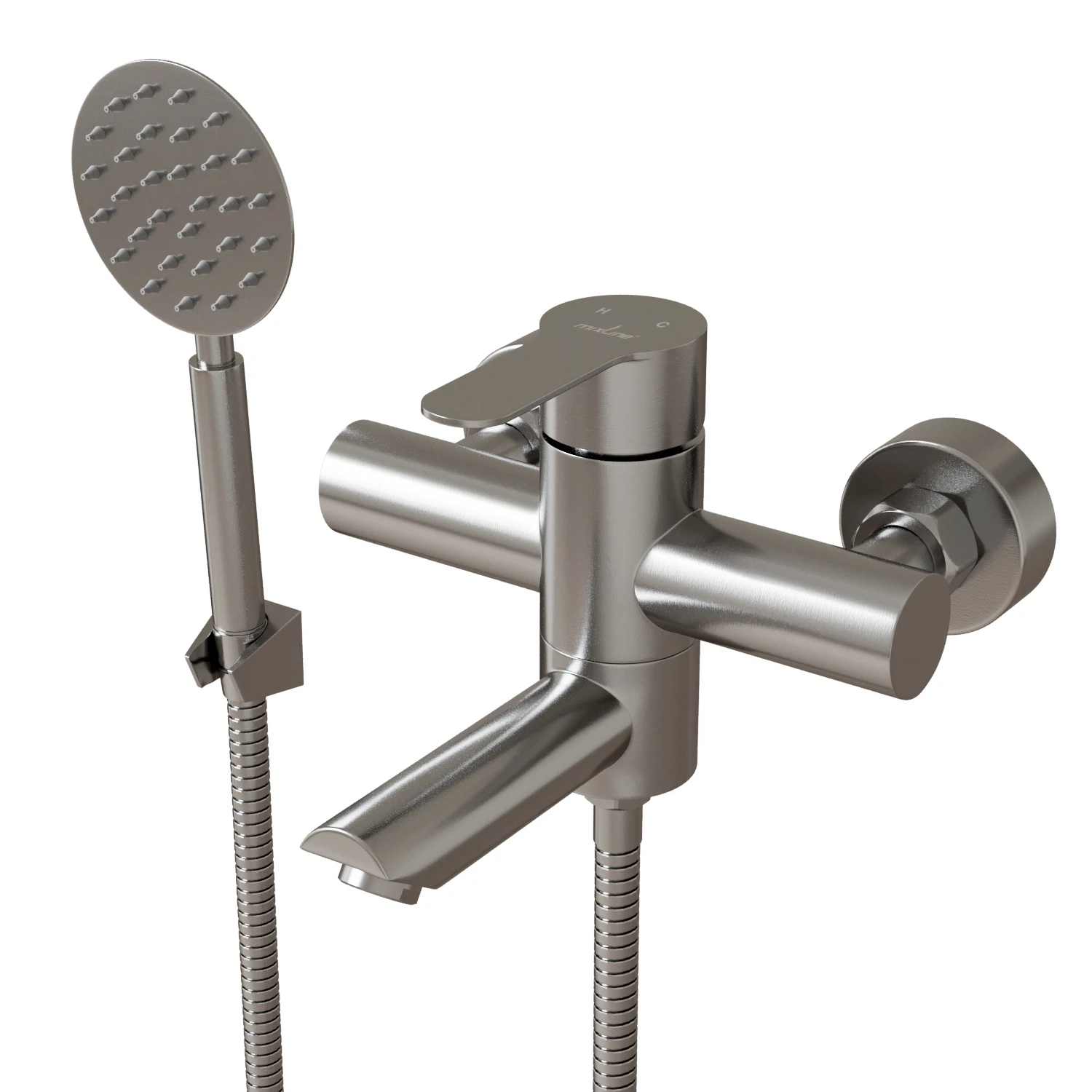 Изображение товара Рычажный смеситель с душевым набором Mixline MLSS32-01 Stainless хром