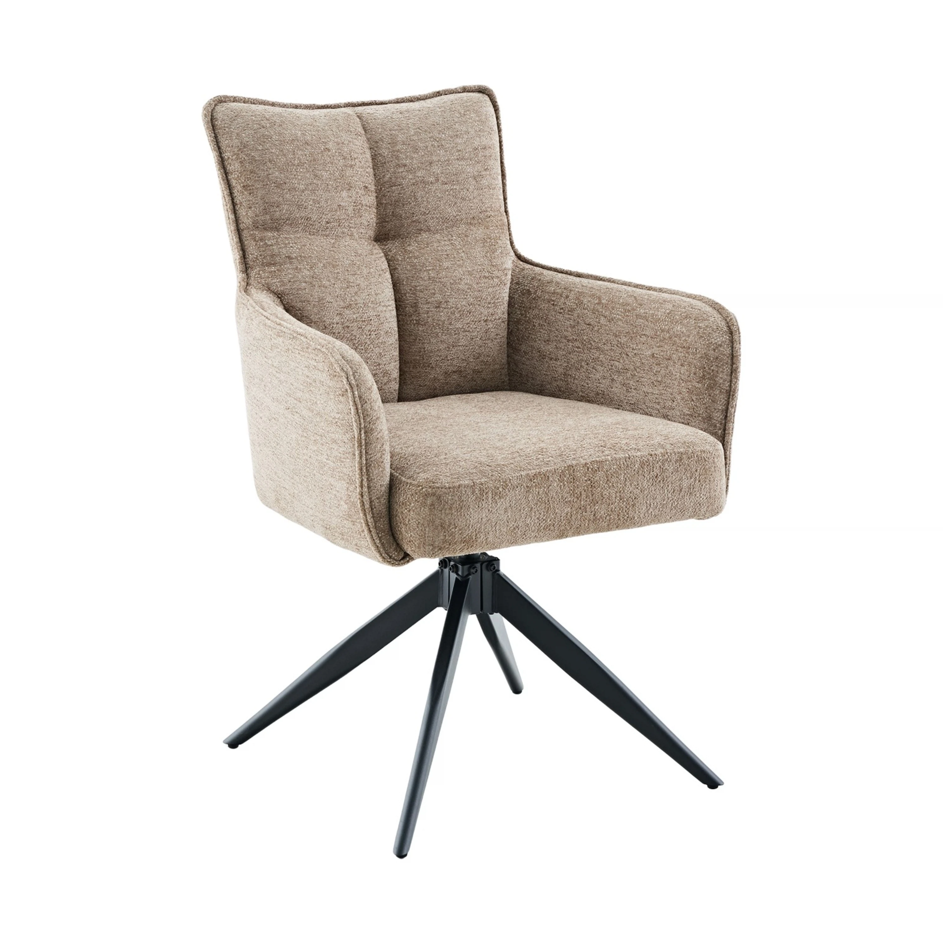 Изображение товара Стул DikLine 6826 т.к Темно-бежевая Raven 34, опоры черные