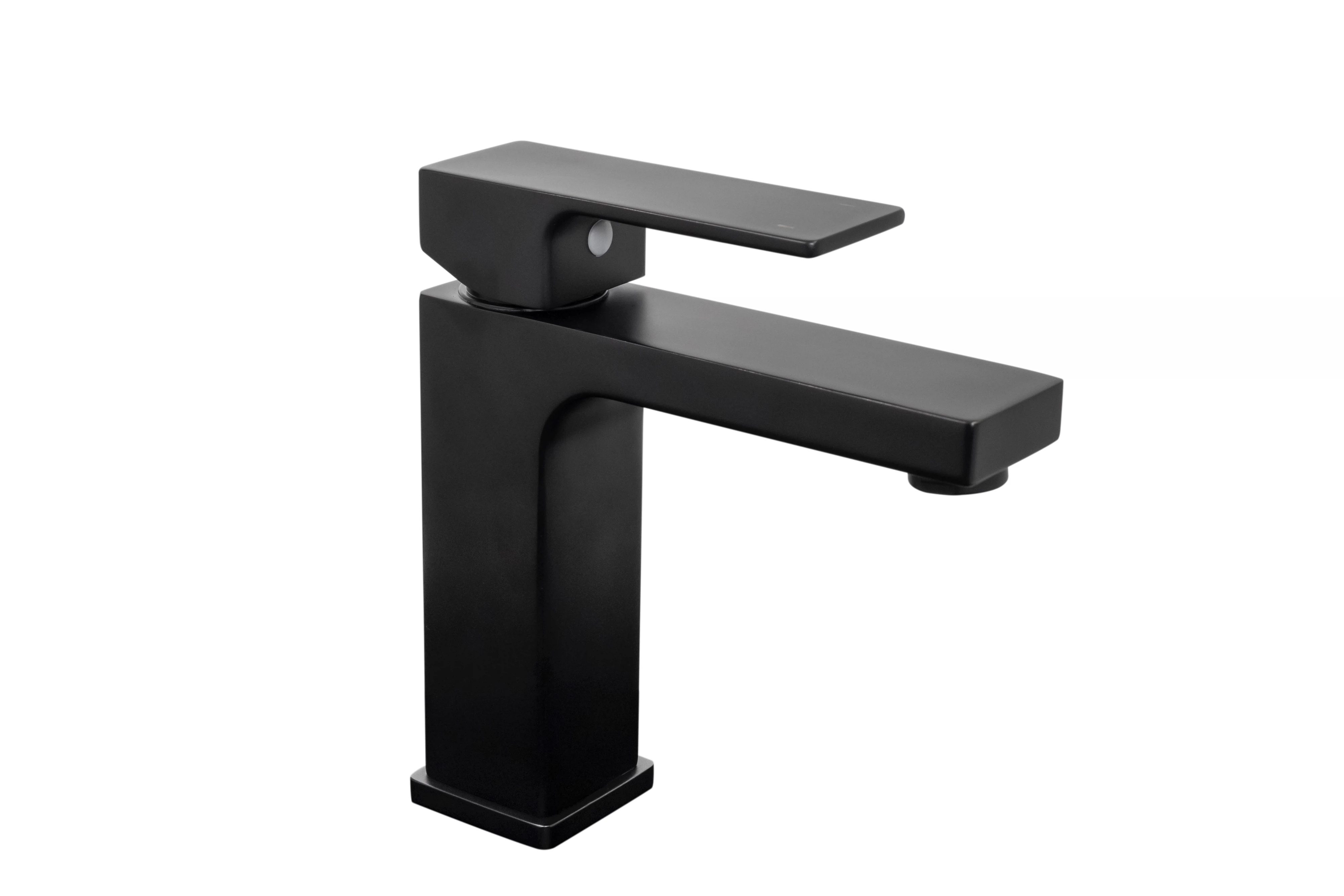 Изображение товара Современный однорычажный смеситель для умывальника Матовый черный Stella Polar Savoya S3021