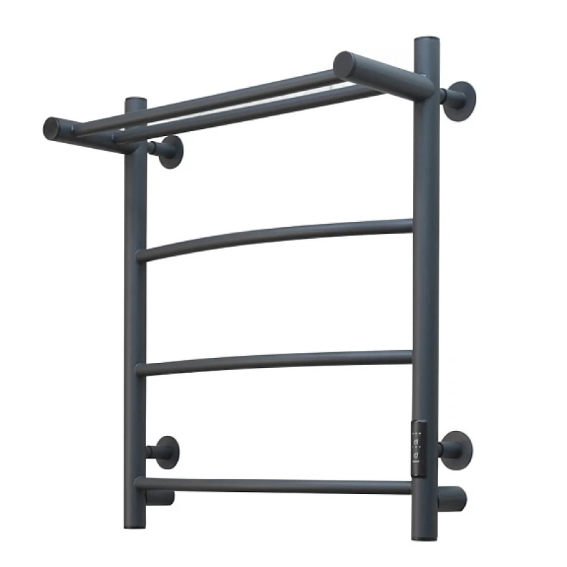 Изображение товара Полотенцесушитель электрический с полочкой (лесенка) Тругор Пэк сп 5 П 60х50 см, графит