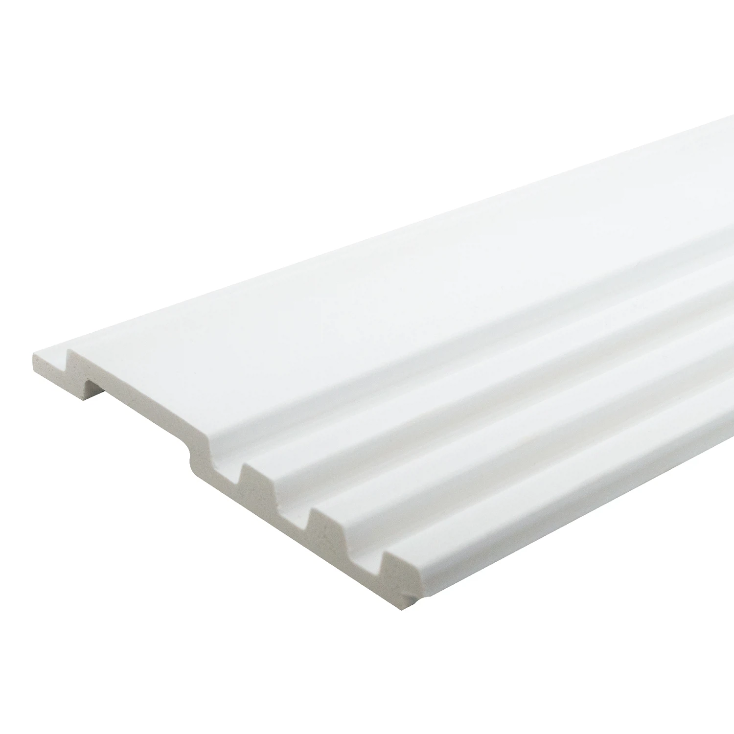 Изображение товара Реечные панели Grace 3D RAIL EAST Белые для влажных помещений 2700х120х12 мм