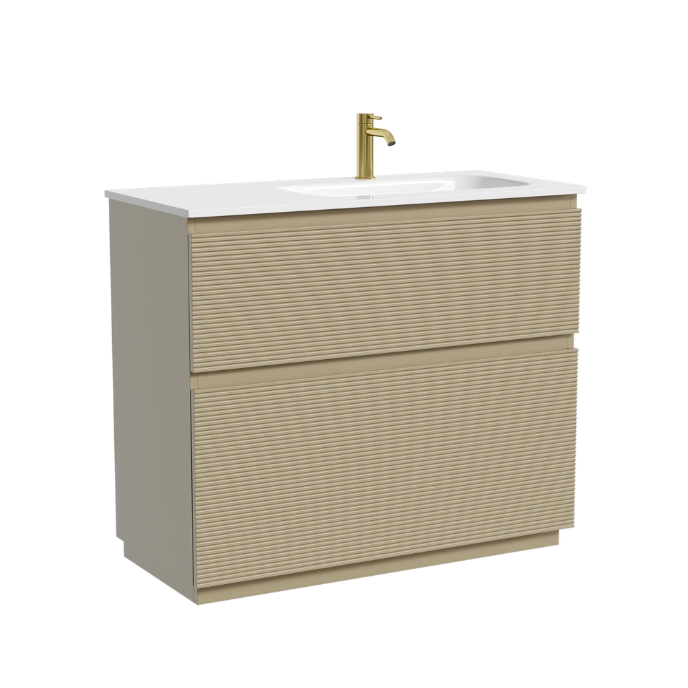 Изображение товара Напольная тумба под раковину SANCOS Folk Floor правая Капучино 995х445х850