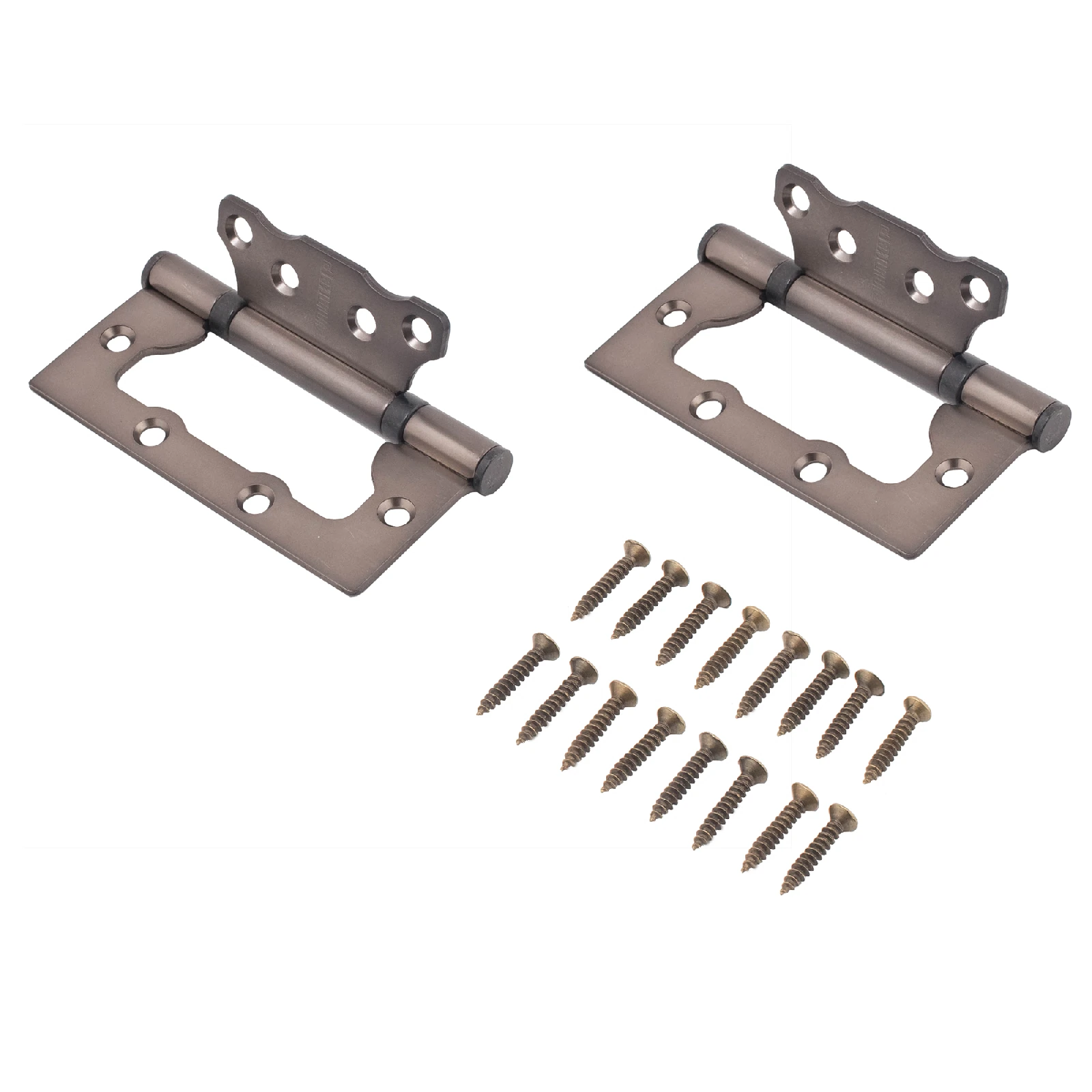 Изображение товара АЛЛЮР 100х75 2BB MBN БЛИСТЕР 2,5мм графит Петля накладная без врезки 2 шт (50,25)