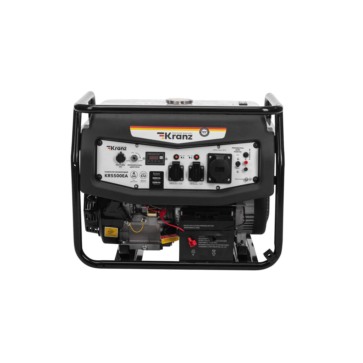 Изображение товара Бензиновый генератор Kranz KR5500EA 5,5 кВт электростартер с автоматикой