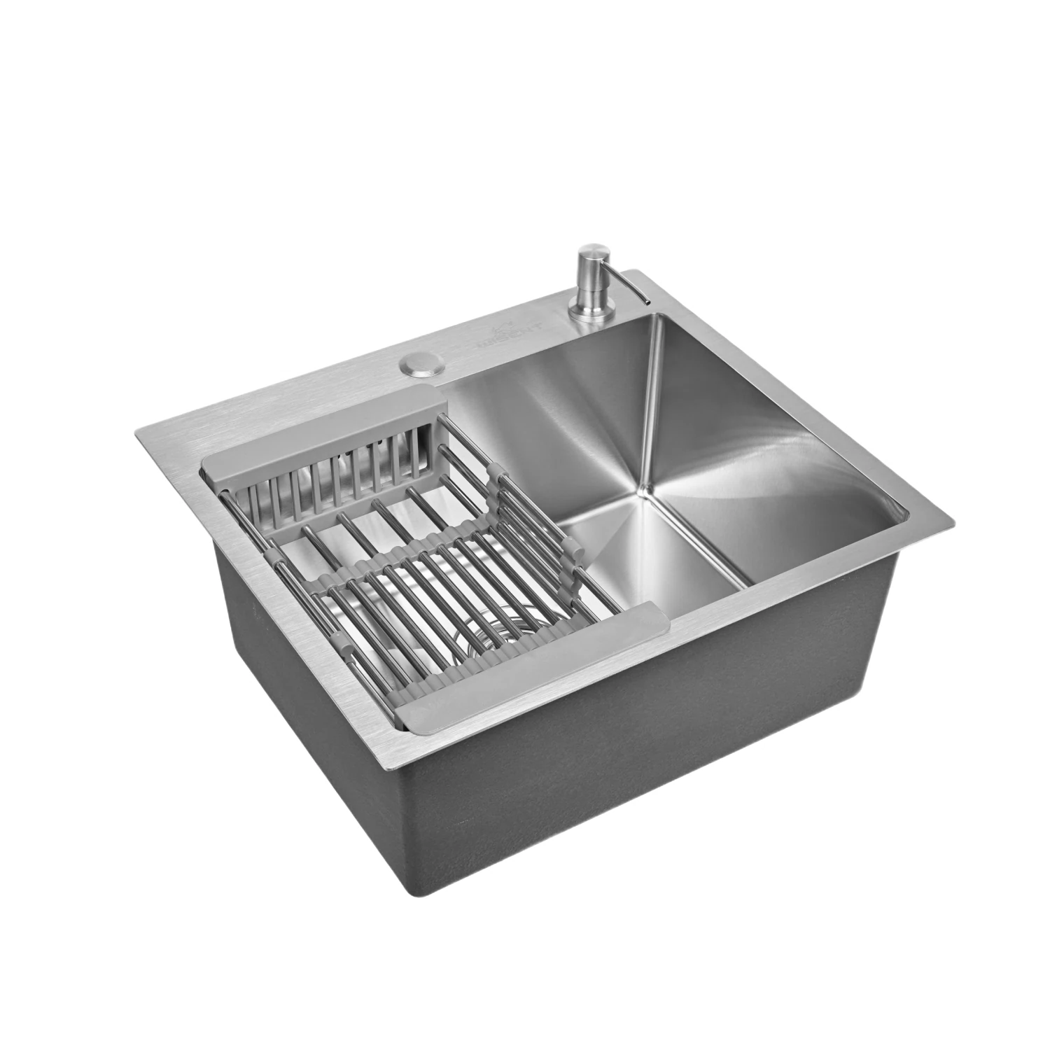 Изображение товара Мойка для кухни нержавеющая 50х40. Сифон с ситечком, дозатор, коландер. WS35040/WGER013/W405A/W302644