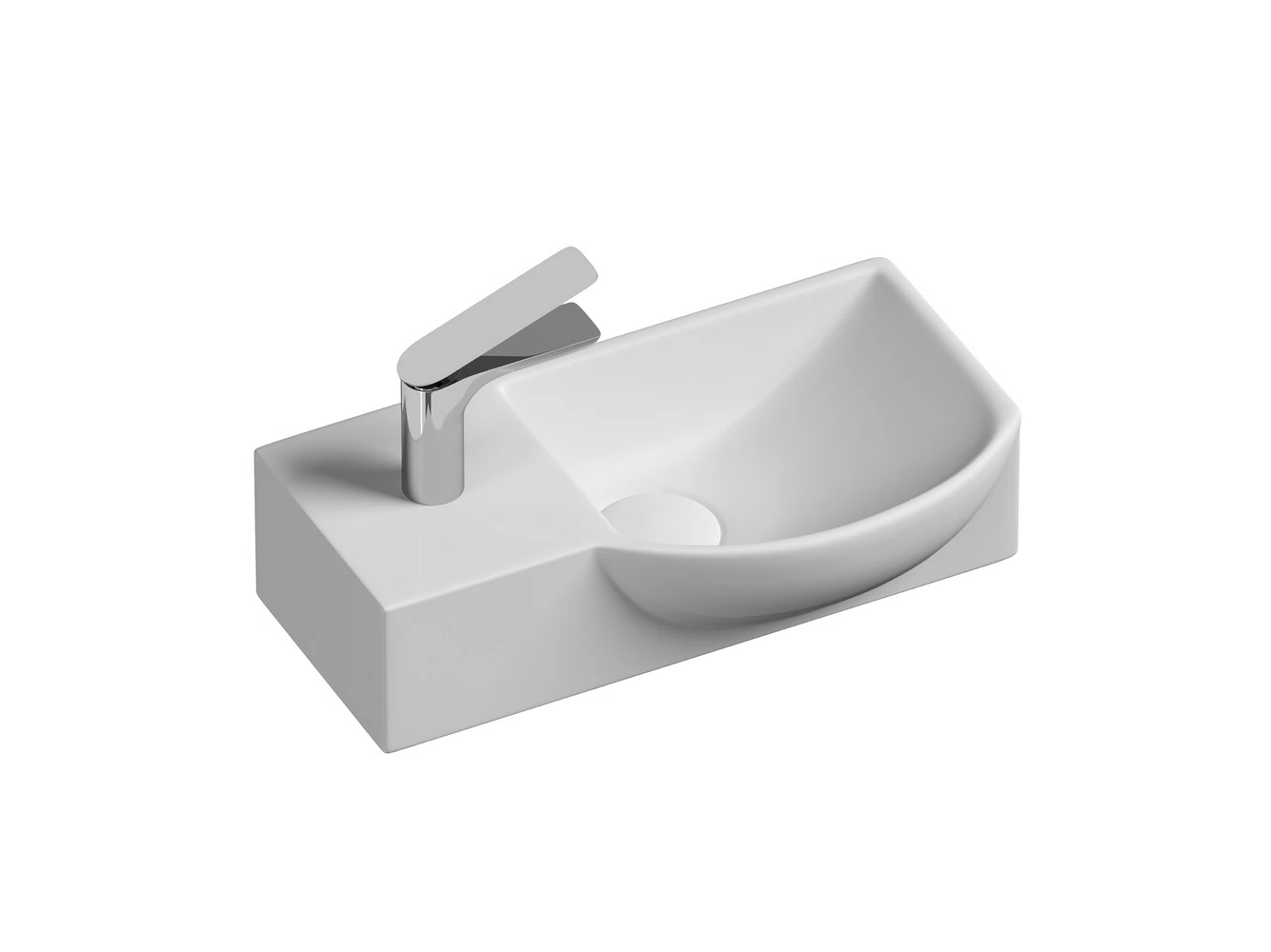 Изображение товара Подвесной прямоугольный умывальник Ceramica Nova Element 400x220x120 мм