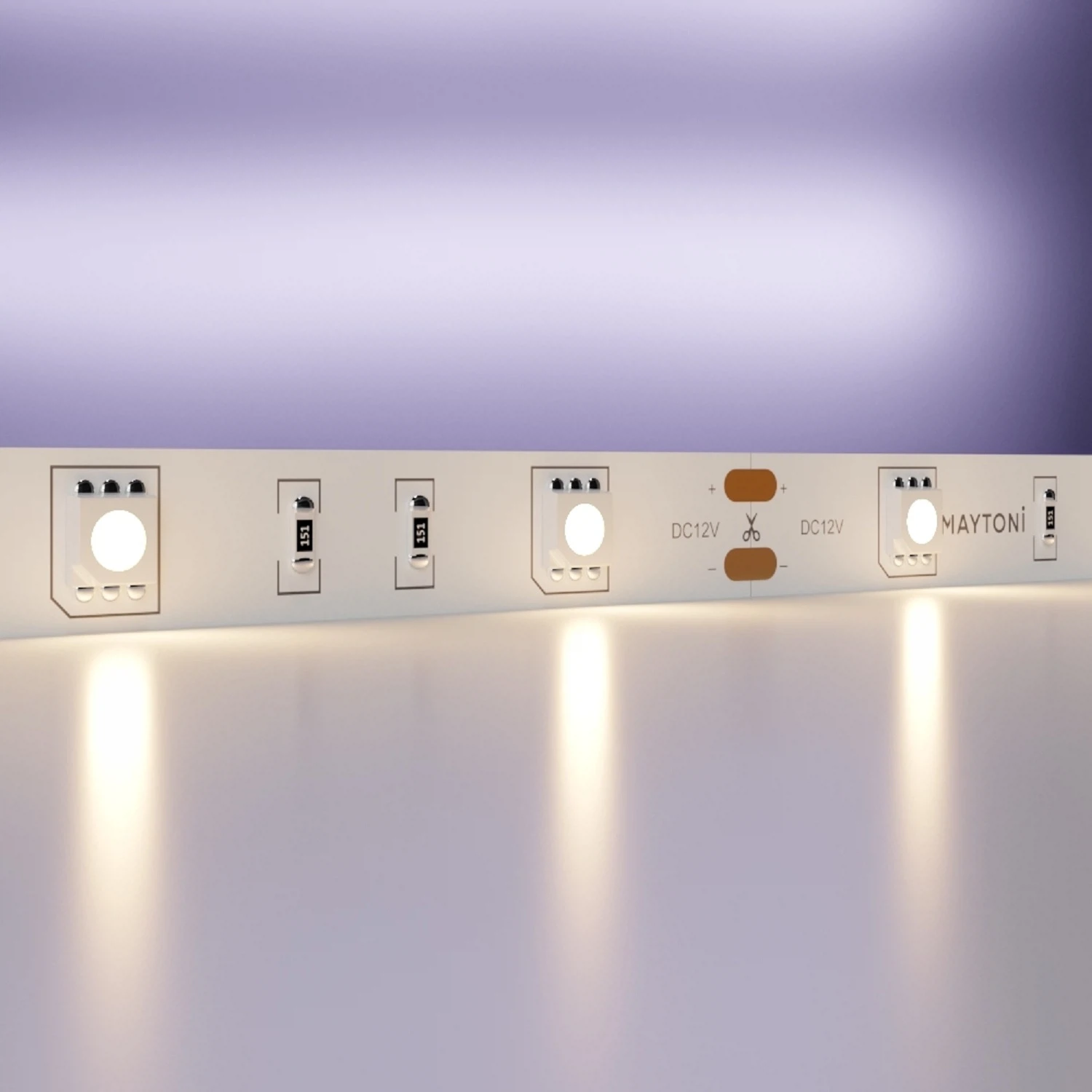 Изображение товара Светодиодная лента Maytoni Led Strip 12В 5050 7,2Вт/м 3000K 5м IP20
