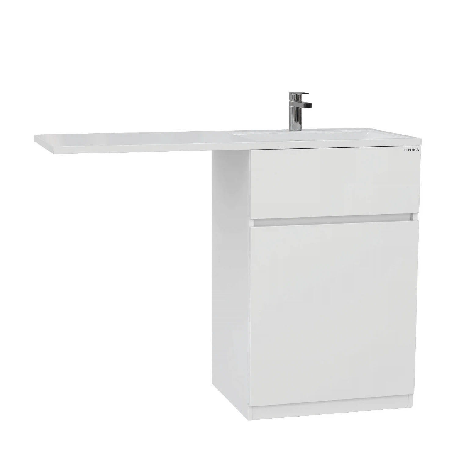 Изображение товара Тумба Onika Сорго 58 напольная под стиральную машину белая