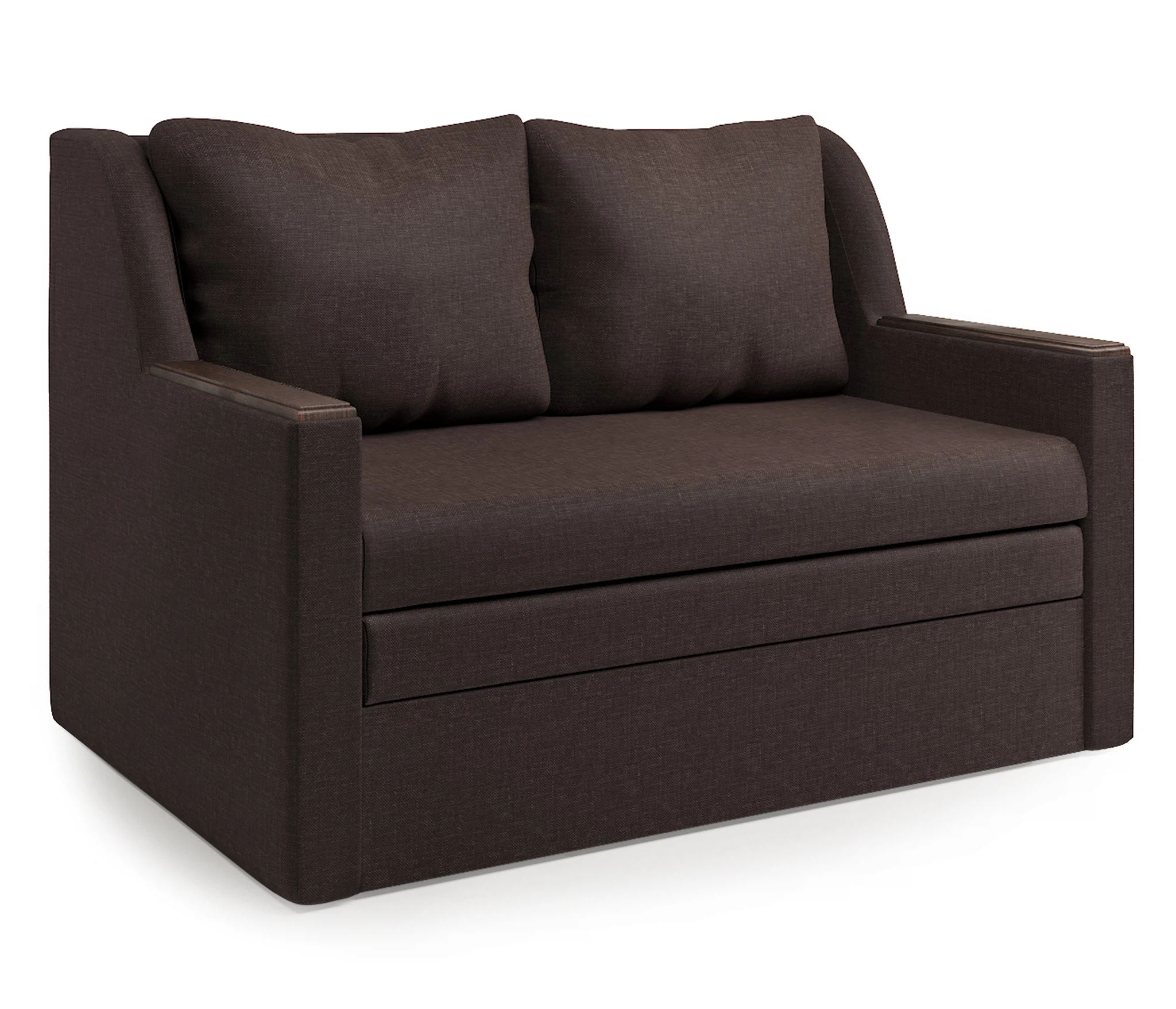 Изображение товара Диван-кровать Дуэт шоколад с бельевым ящиком и гарантией 18 месяцев