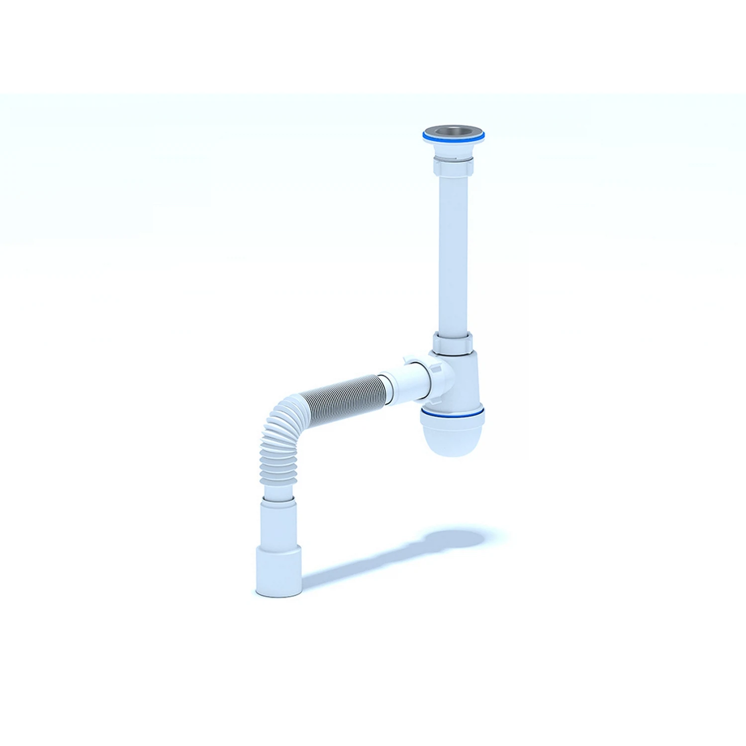 Изображение товара Сифон для умывальника бутылочный 40 50 мм АБС АНИпласт