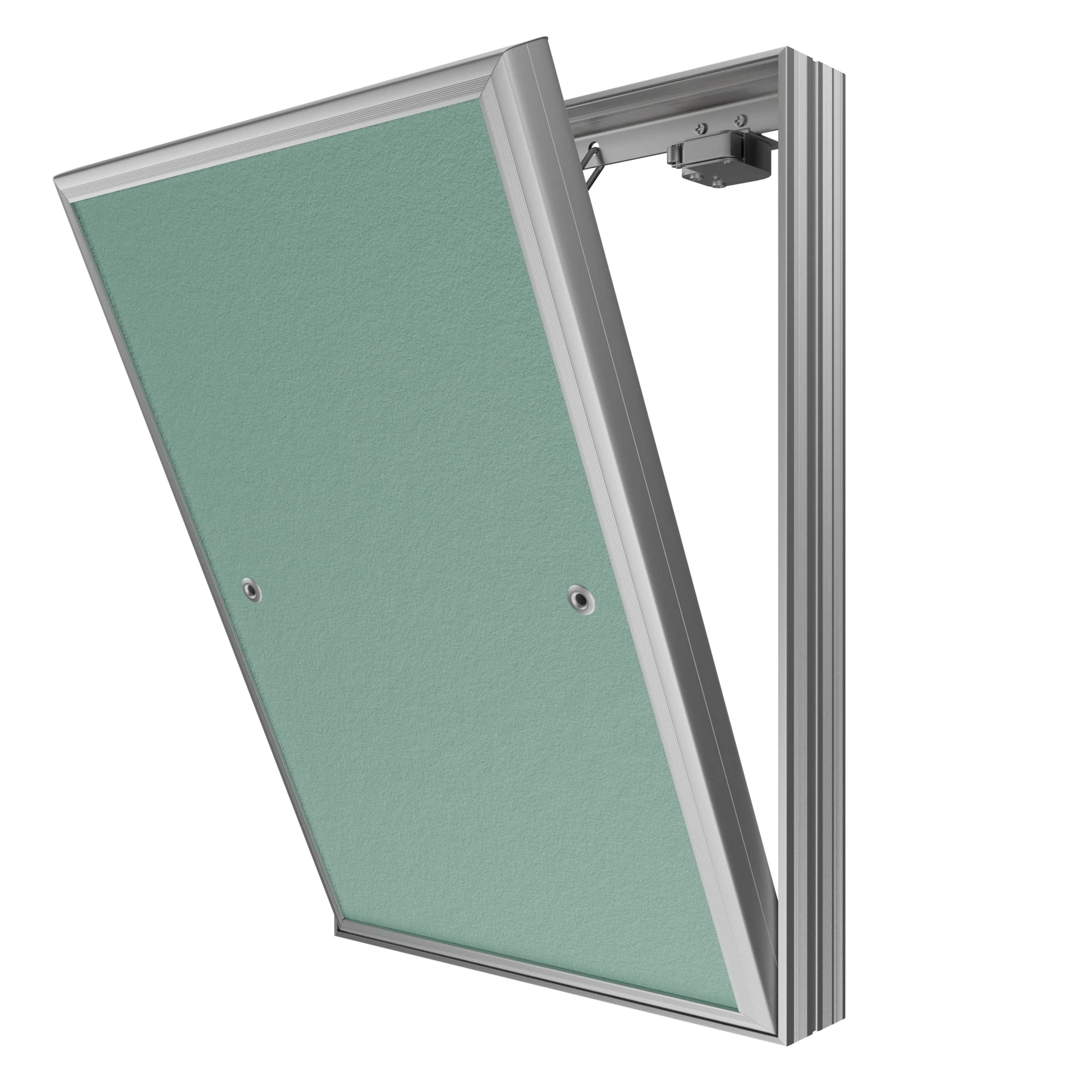 Изображение товара Люк ревизионный D Ceramo Base 400х600 скрытый нажимной алюминий для стен