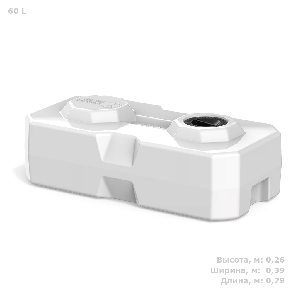 Изображение товара Емкость T 60 60 литров белая для воды и хранения