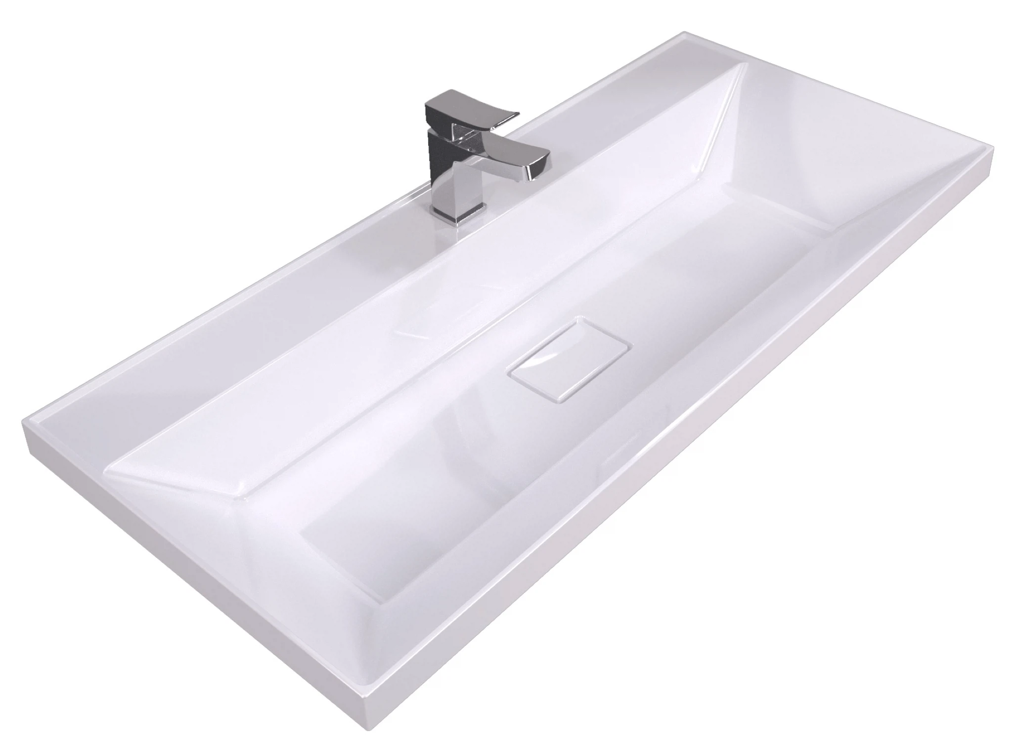 Изображение товара Раковина для ванной комнаты Бриз 100 Stella Polar белая 1000х450 мм