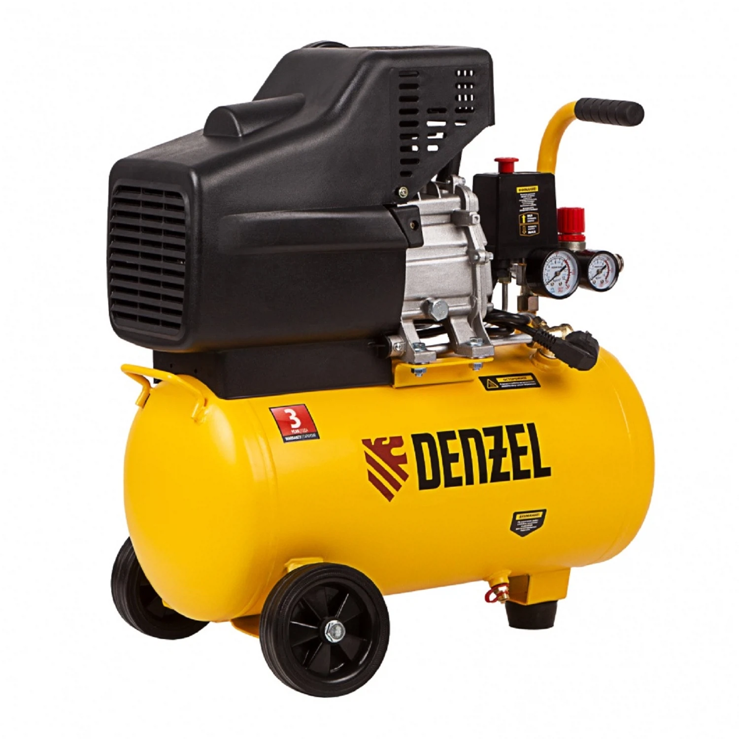 Изображение товара Воздушный компрессор Denzel DC1500/24 1,5 кВт, 24 литра, 220 л/мин