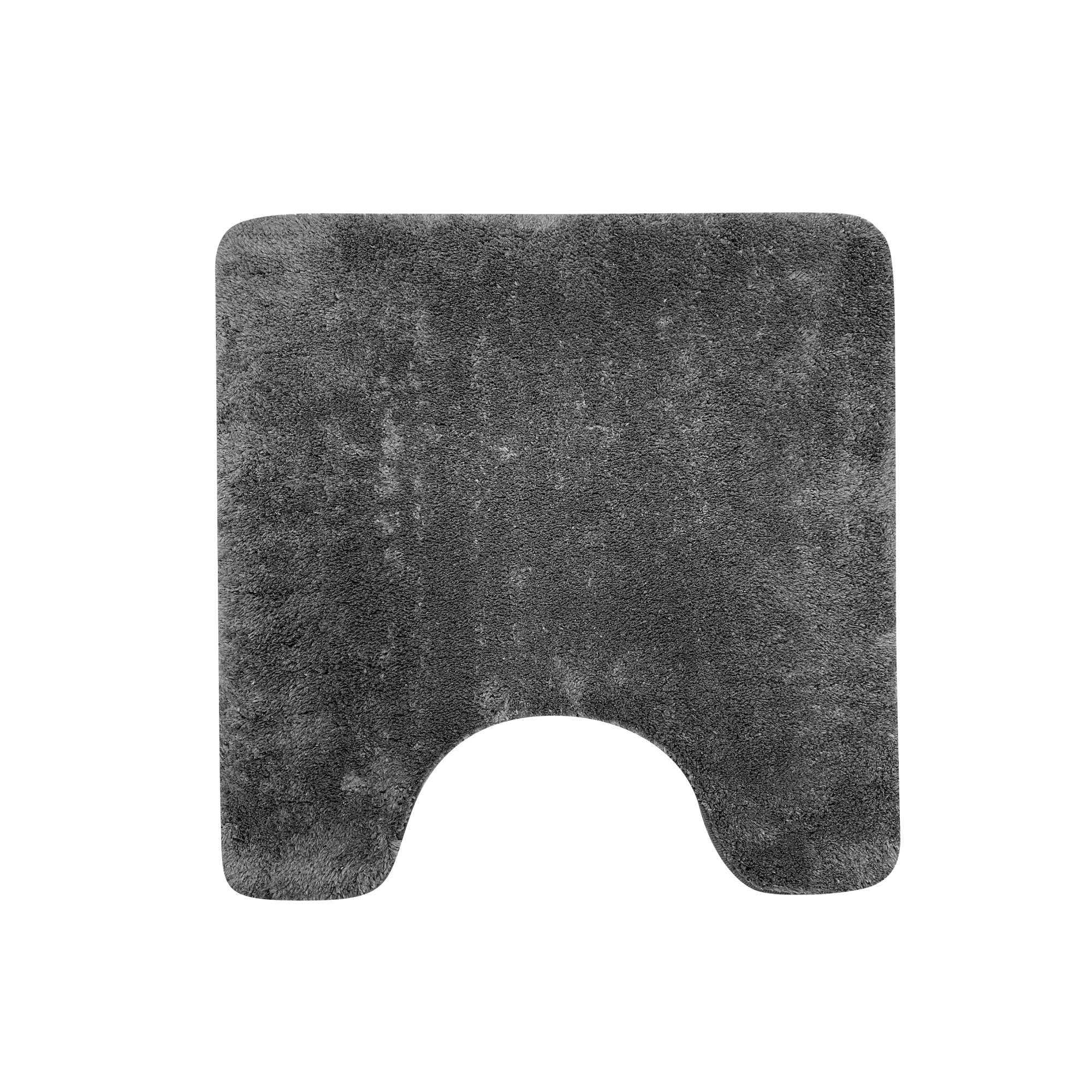 Изображение товара Коврик для ванной 50x50 см из микрофибры для безопасности и комфорта темно-серый