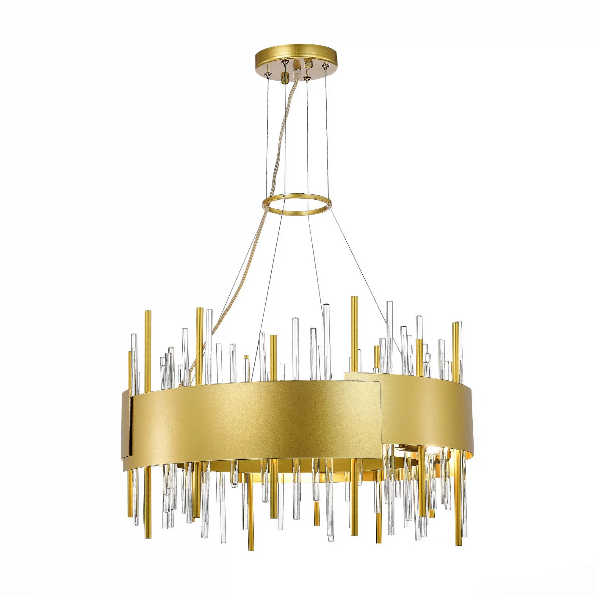 Изображение товара Люстра подвесная ST-Luce OLVERA 12x40W с регулируемой высотой в золотом цвете