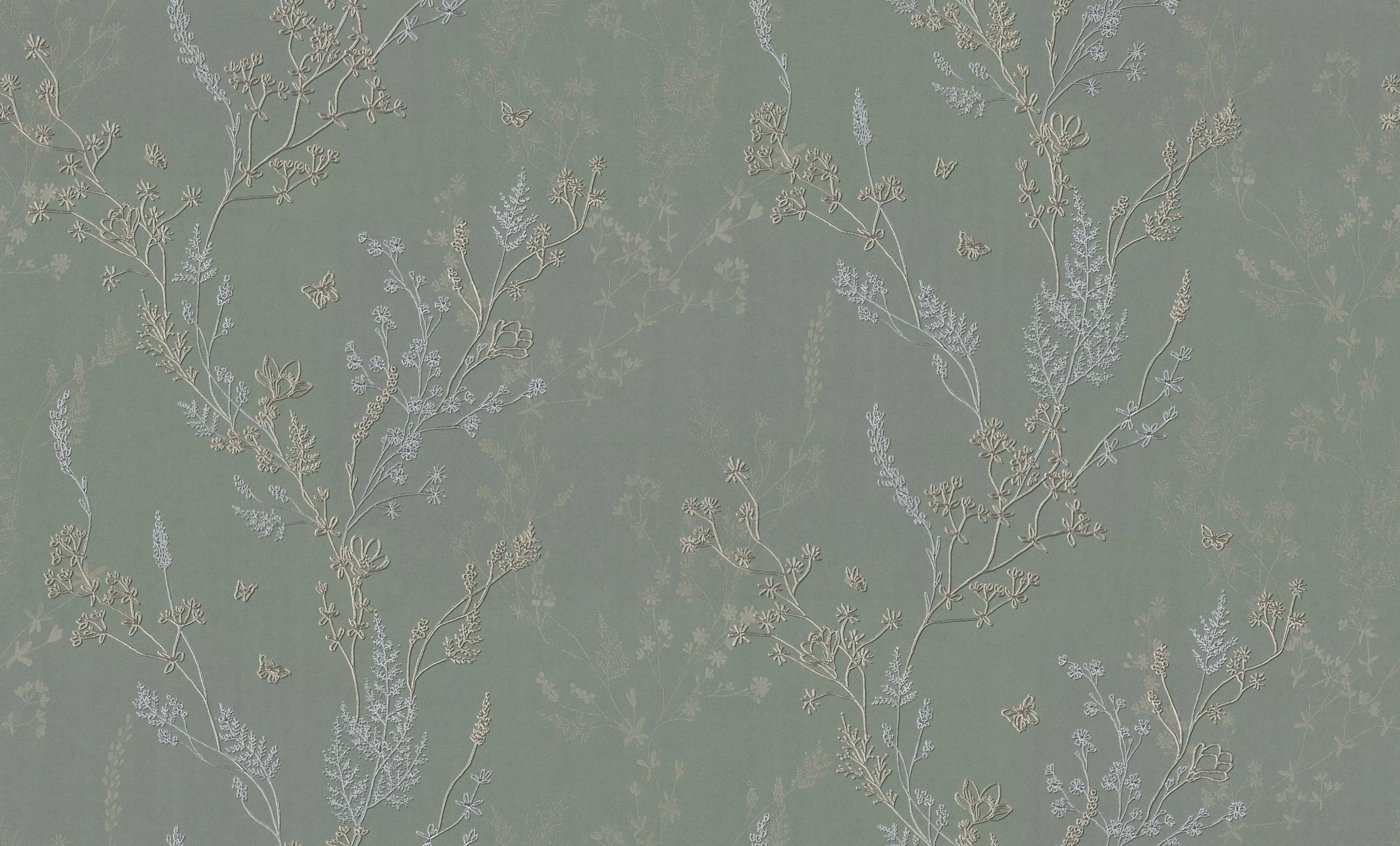 Изображение товара Флизелиновые обои PALITRA home Summer Time зеленый мотив 10мx1.06м HC72414-74