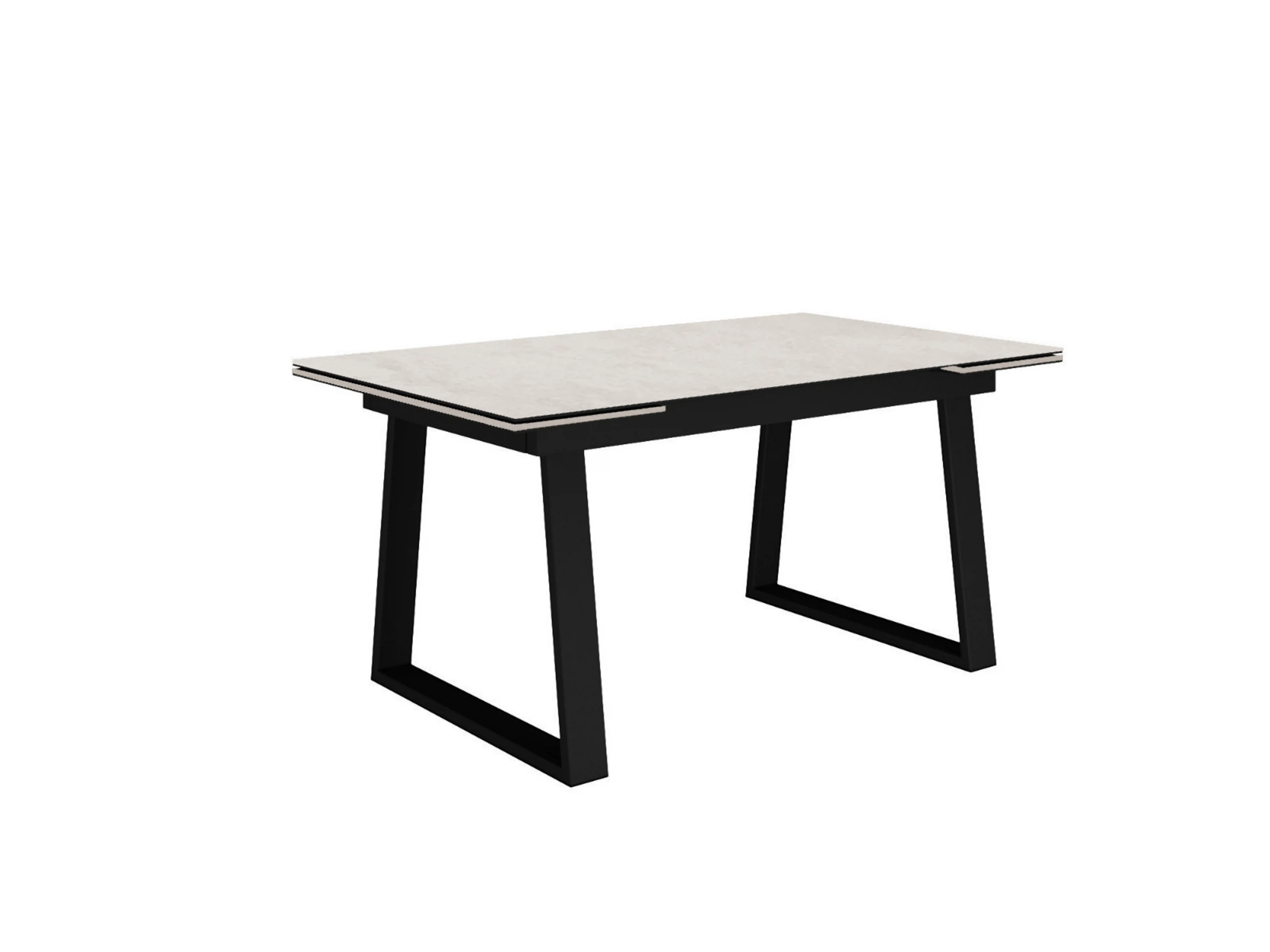 Изображение товара Стол DikLine DZ160 хромикс белый/черный