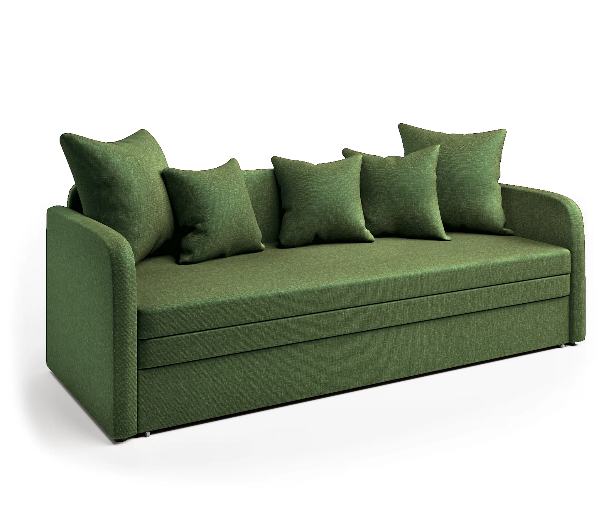 Изображение товара Софа Трио зеленый мягкая универсальная мебель для интерьера с механизмом трансформации