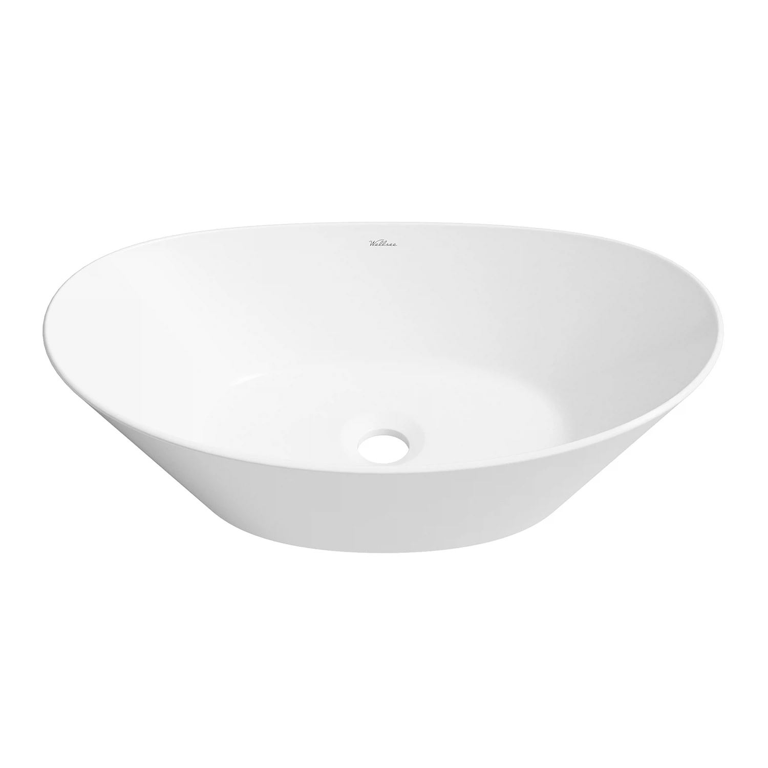 Изображение товара Накладная раковина Wellsee Dulcet Tones 46x28 см белая овальная для ванной