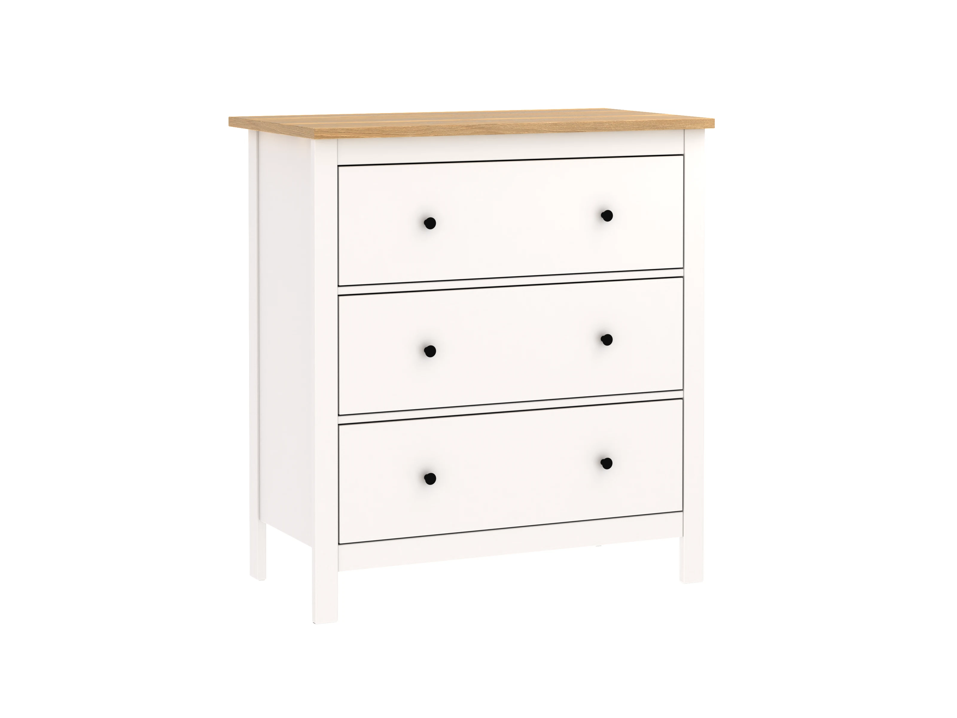 Изображение товара Комод Сага 101х92х51 белый из ЛДСП современный дизайн