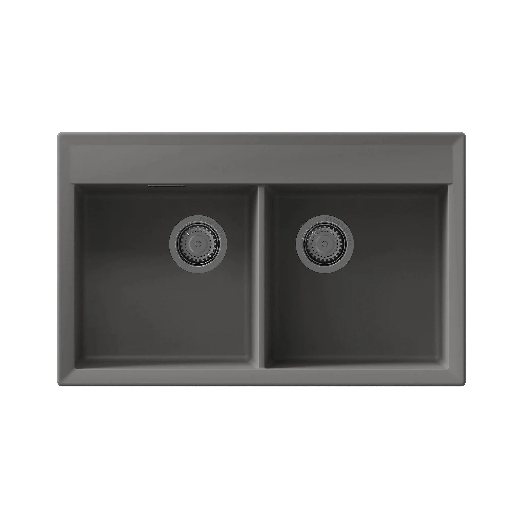 Изображение товара Florentina ТОСКАНА 17.050.E0820.307 — кварцевая мойка, две чаши, серый шёлк