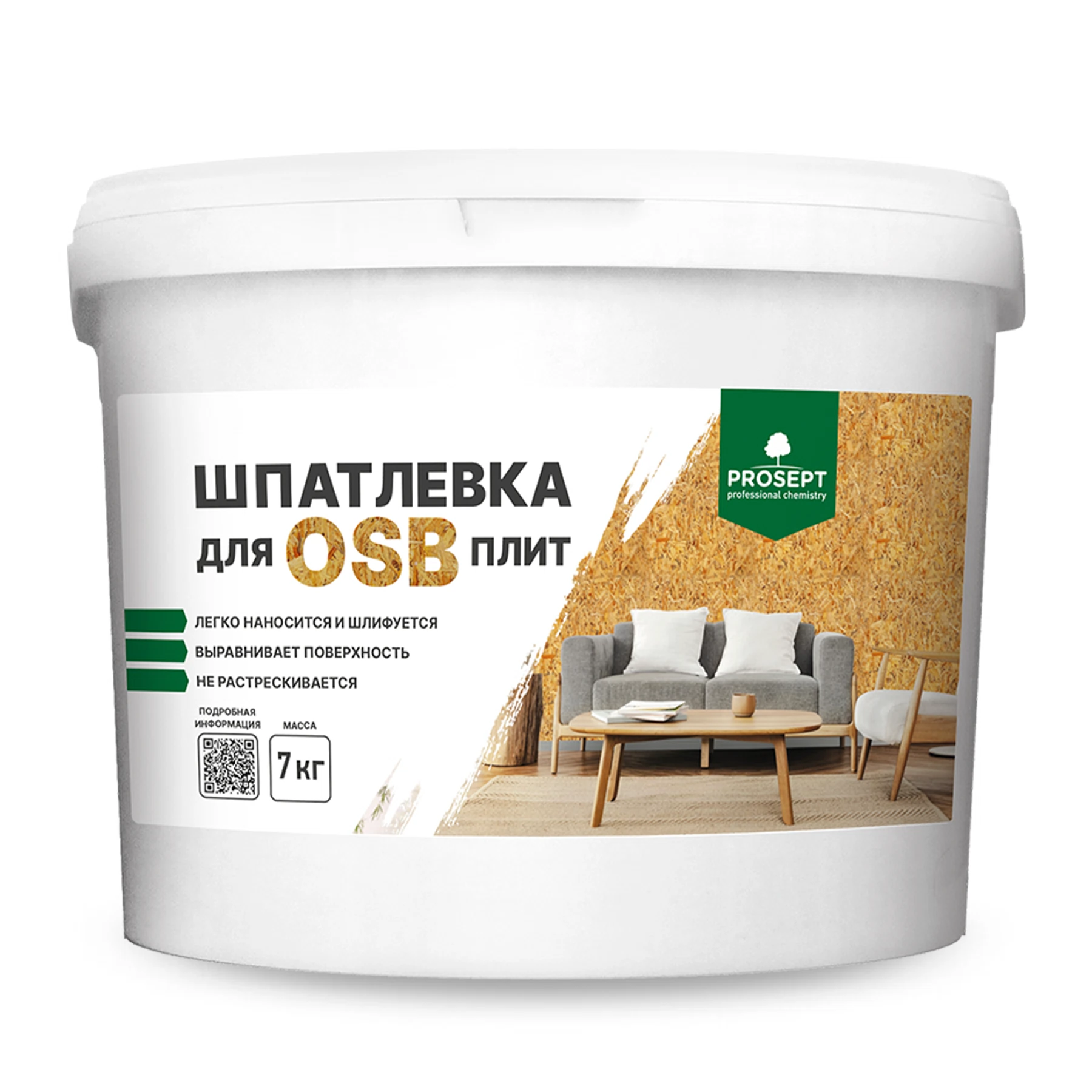Изображение товара Шпатлевка для плит OSB Proplast / 7,0 кг