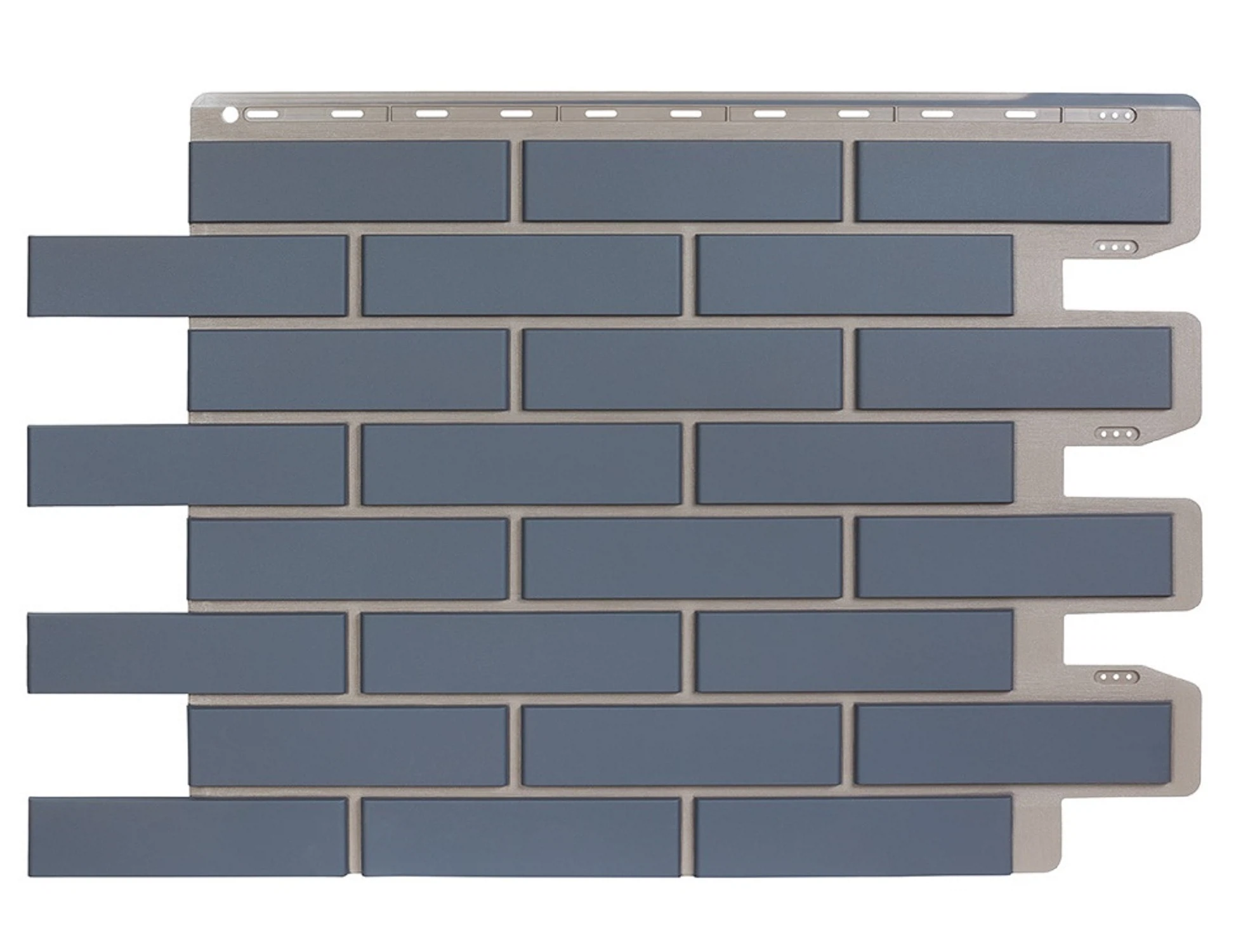 Изображение товара Фасадная панель Royal Stone облицовочный кирпич серый 920 х 630 мм