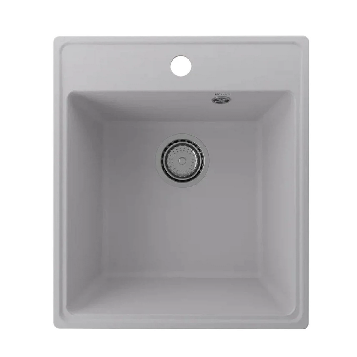 Изображение товара Кухонная мойка Ulgran Forte 425-04 из искусственного мрамора, белая, квадратная