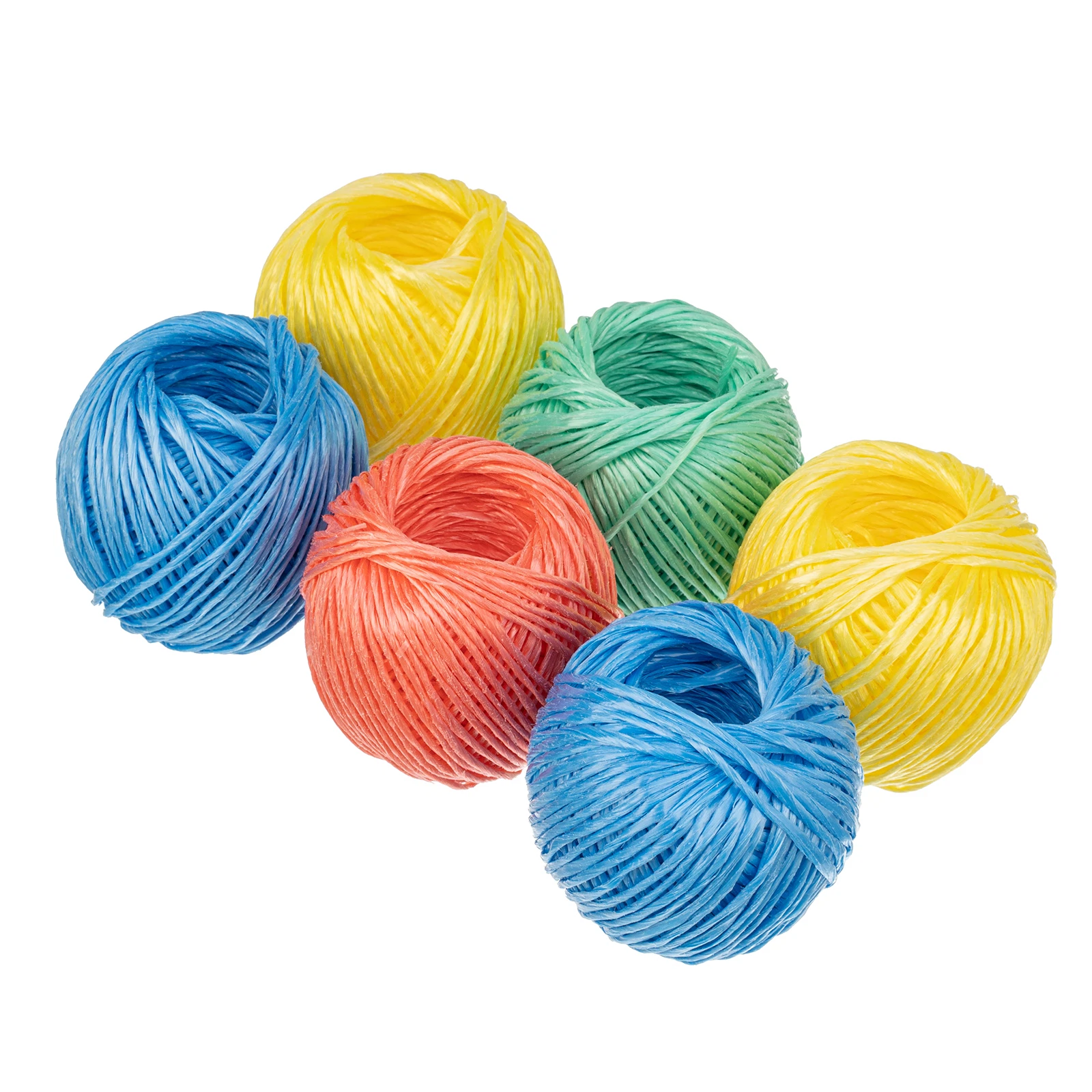 Изображение товара Набор полипропиленовых шпагатов Сибртех 93884, 6 шт., 60 м, MIX цветов, Россия