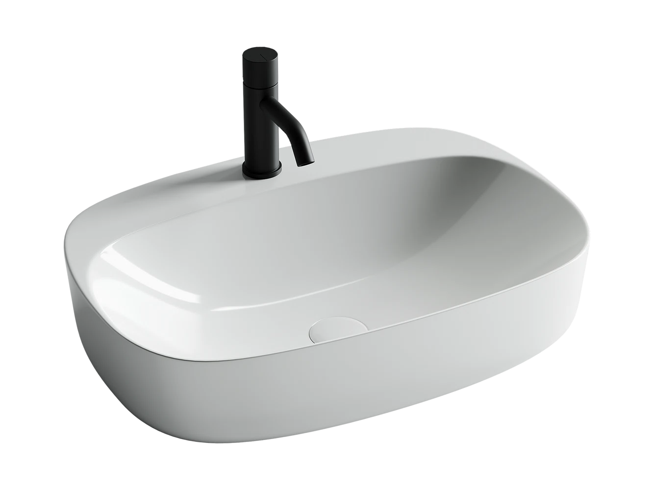 Изображение товара Умывальник накладной овальный Element 595x420x155мм Ceramica Nova Италия