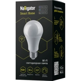 Лампа Navigator 14 554 NLL-A60-10-230-RGBWWW-E27-WIFI