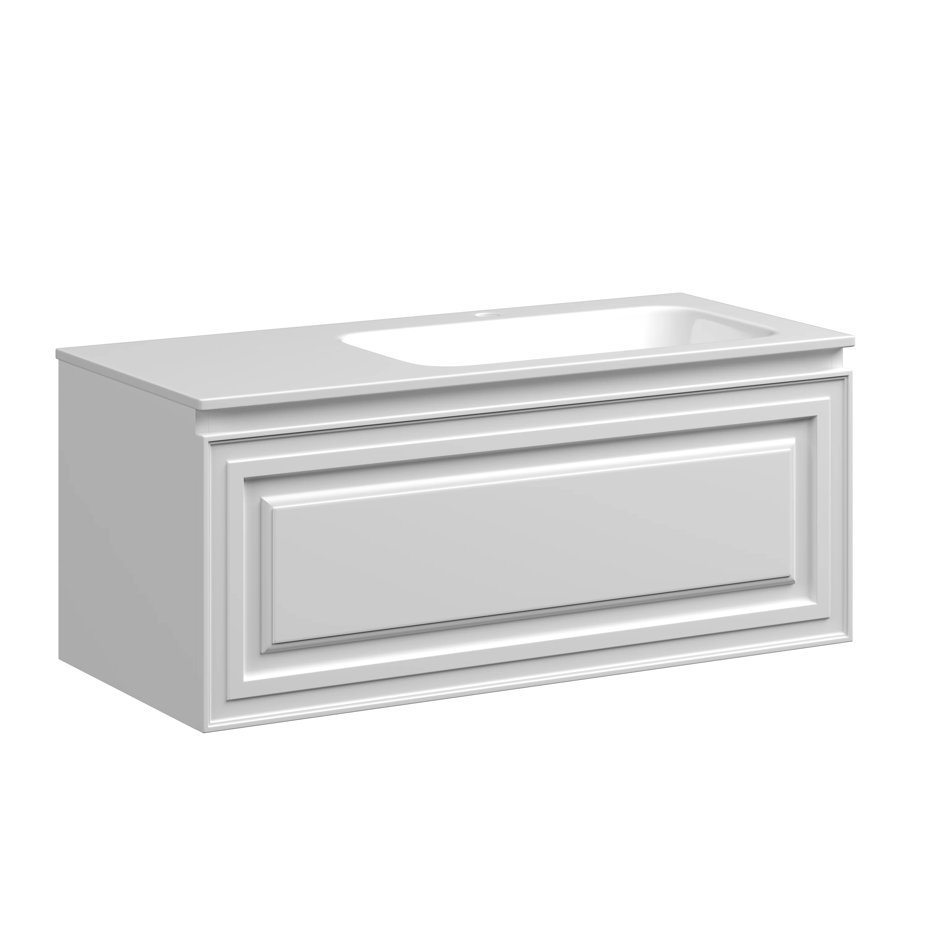 Изображение товара Подвесная тумба для ванной SANCOS Very 995x445mm Bianco с системой Soft close