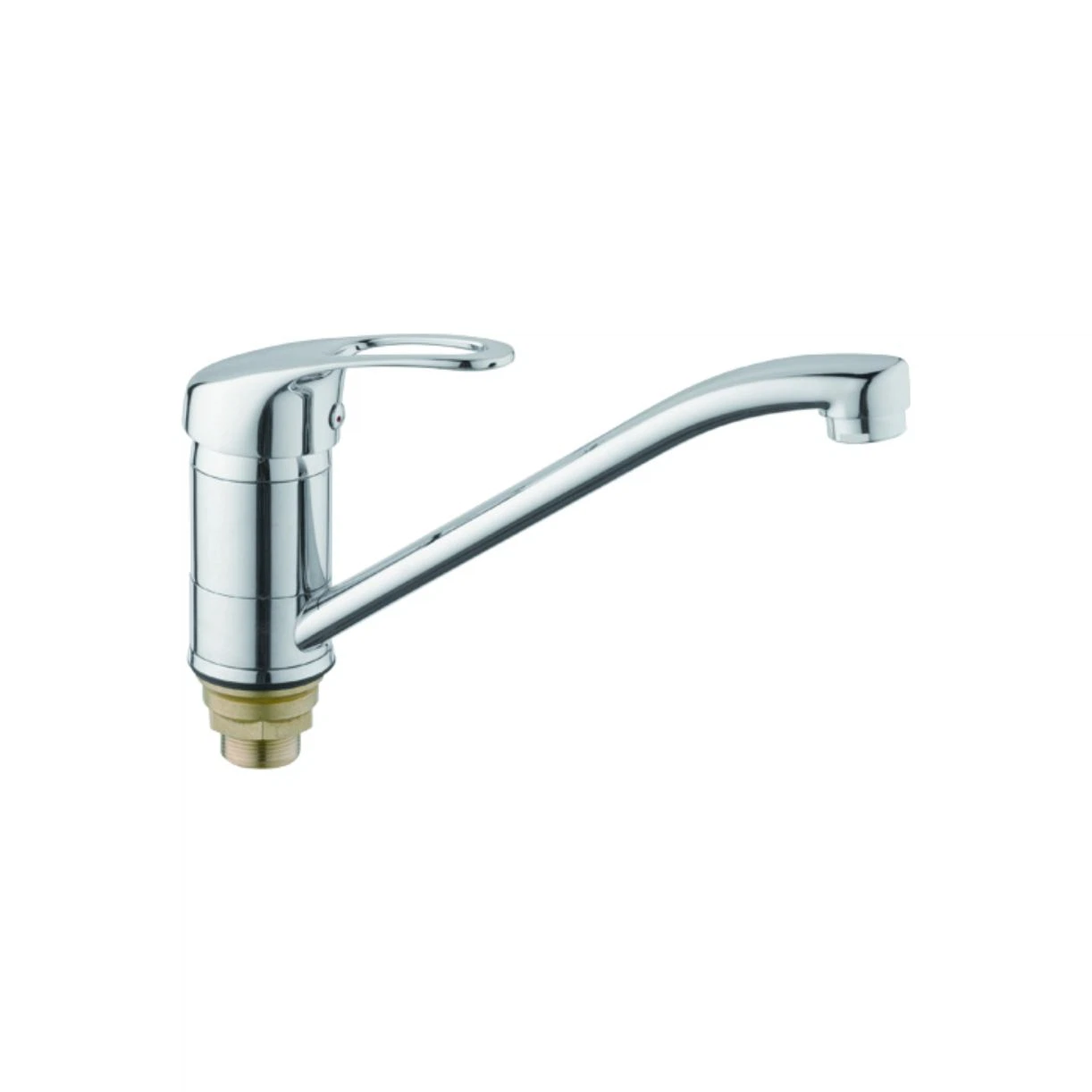 Изображение товара Смеситель для кухни D-Lin D154409 с поворотным изливом и хромированным покрытием