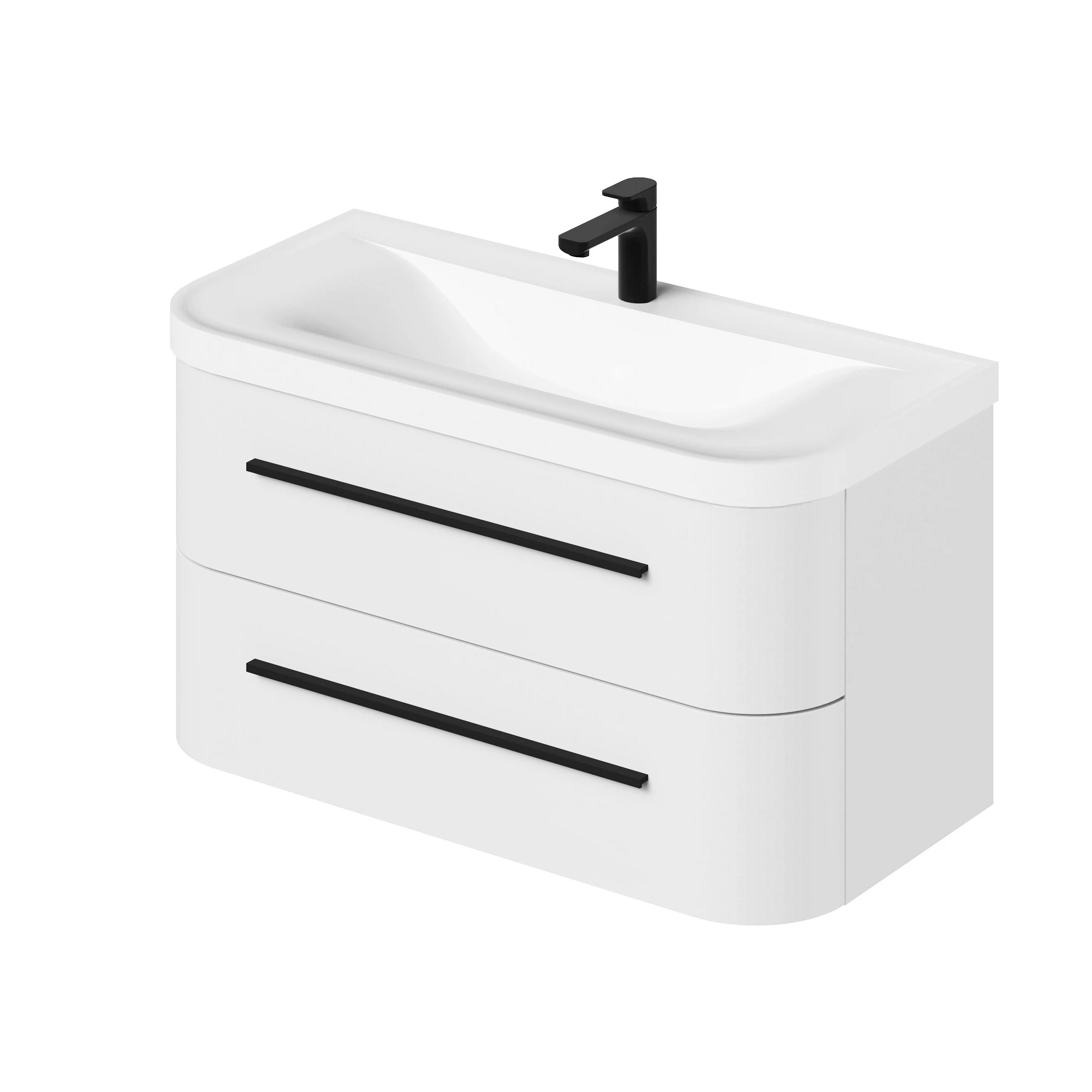 Изображение товара Тумба c раковиной подвесная Итана Reddis 100 1002х488х545 Эмаль белый матовый