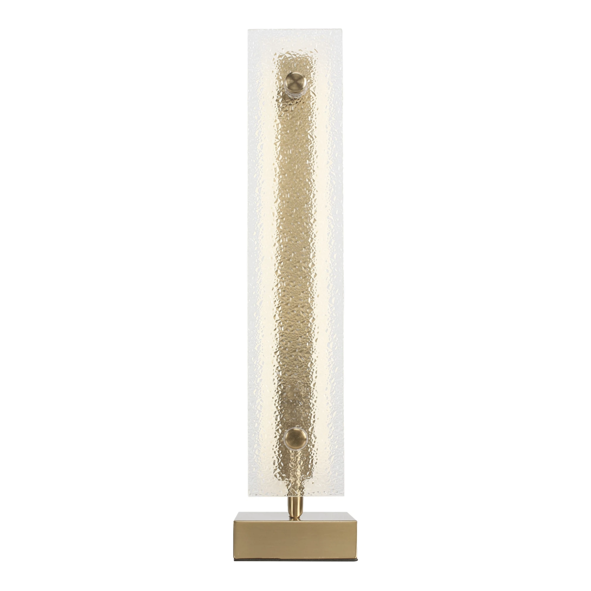 Изображение товара Настольный светильник из стекла и металла с LED освещением в стиле модерн