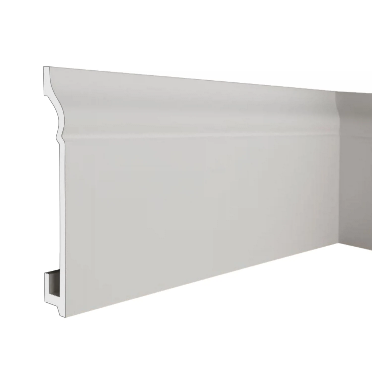 Изображение товара Плинтус напольный ударопрочный дюрополимер 2000х16х100мм Россия