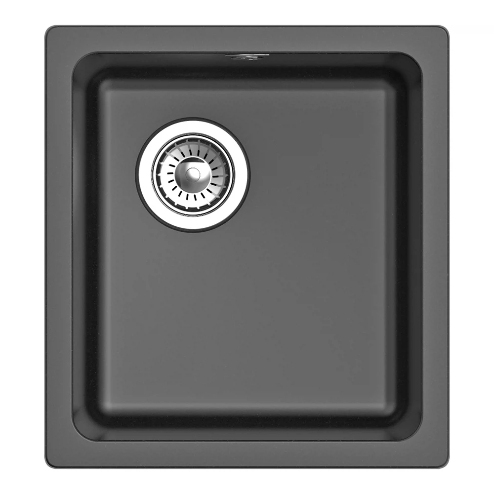 Изображение товара Кухонная мойка Rivelato BERKANA BK-35, антрацит, кварц
