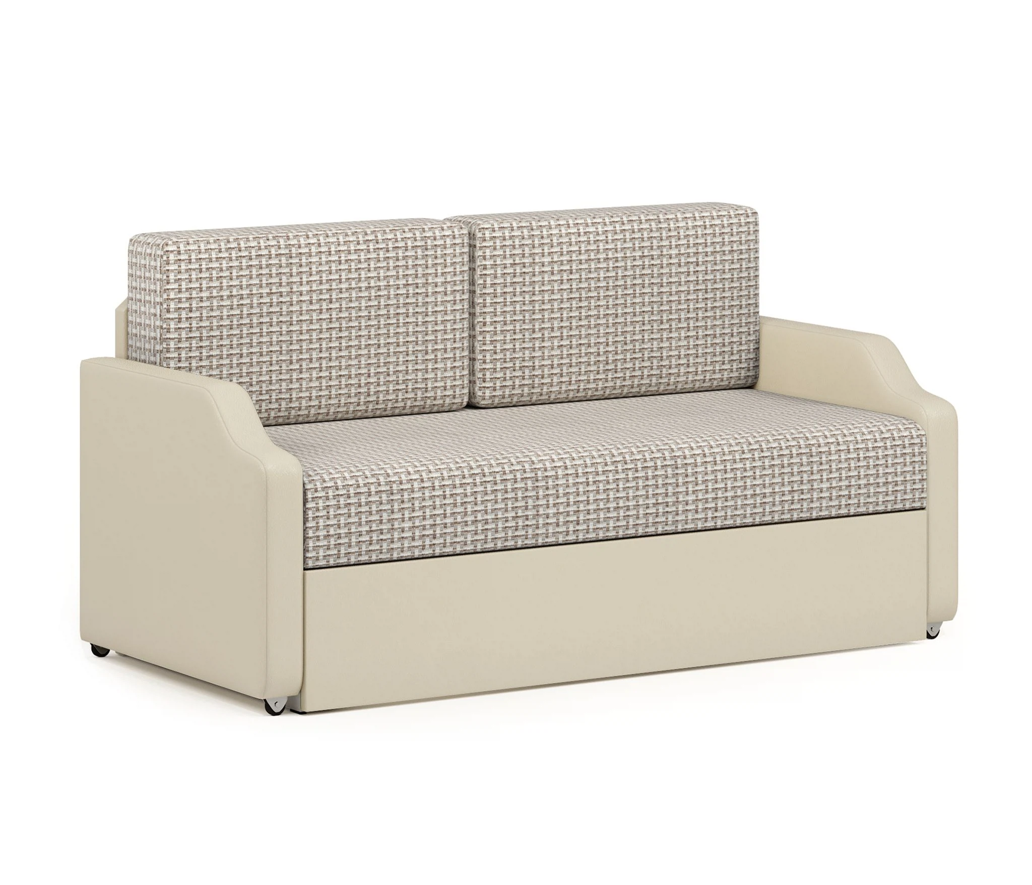 Изображение товара Кушетка Малыш Корфу беж и экокожа беж с выкатным механизмом и бильярдным ящиком