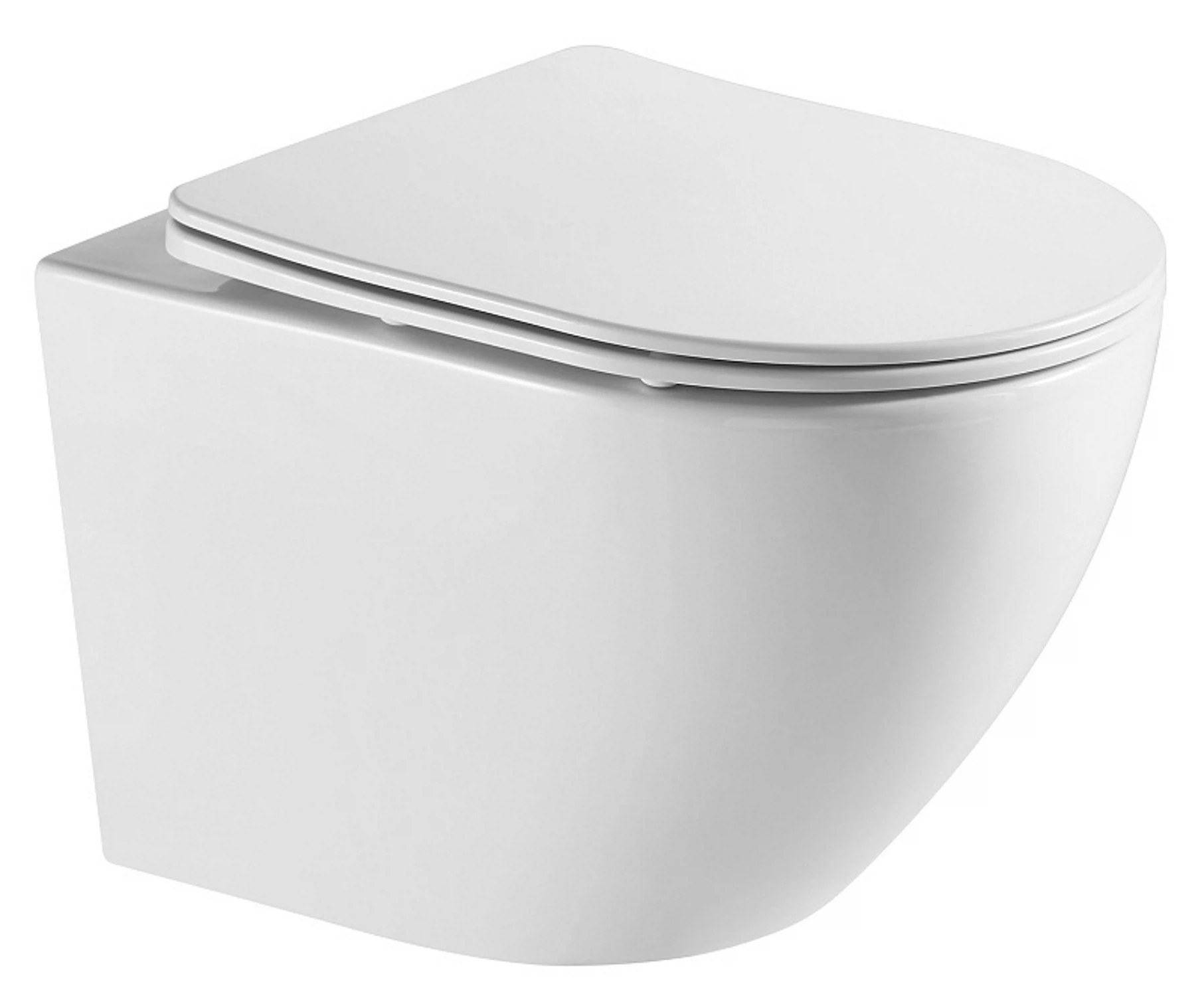 Изображение товара Унитаз подвесной безободковый Azario Grado AZ-0046-UQ1 с микролифтом и торнадо