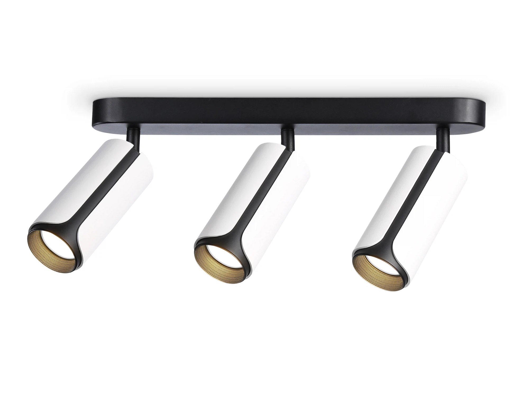 Изображение товара Настенно-потолочный поворотный светильник Ambrella Light с GU10, черный дизайн, 3 лампы