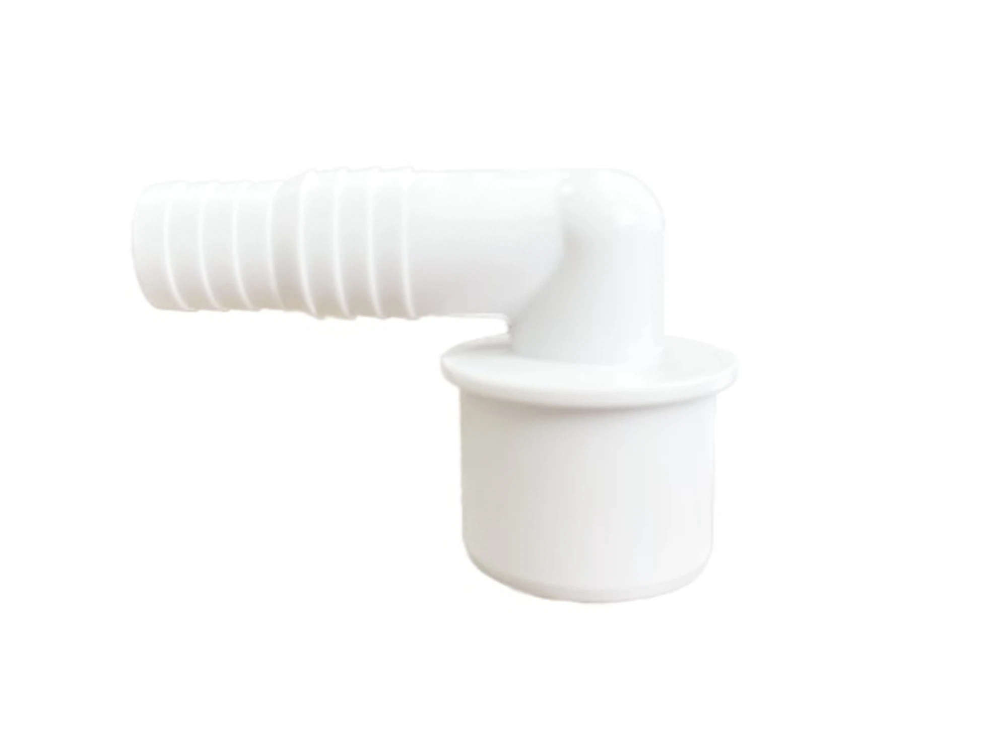 Изображение товара Переходник угол 90 для сливного шланга стиральной или ПММ 20х23х40 белый