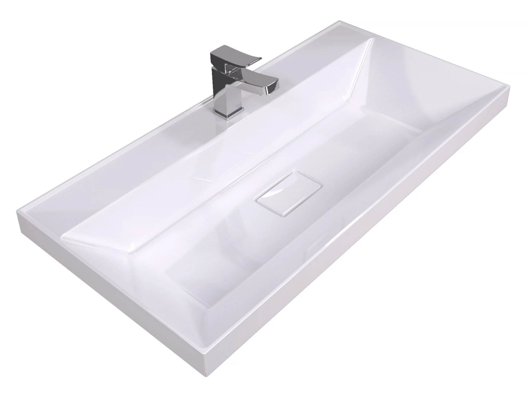 Изображение товара Раковина Бриз 90 / сл Stella Polar, 900*450*163 мм, белая, SP-00001481