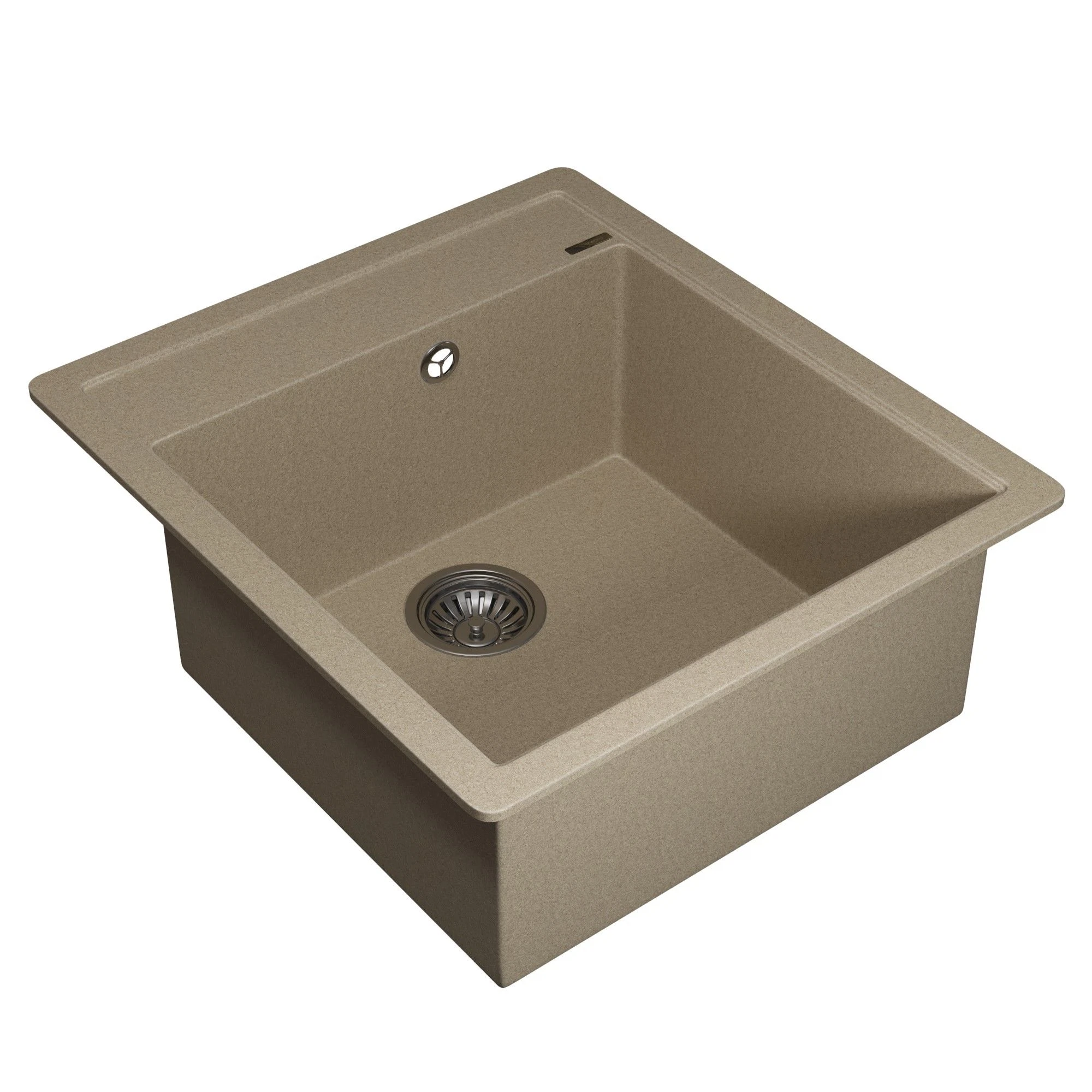 Изображение товара Кухонная кварцевая мойка Uperwood Quartz UPD-07-02, прямоугольная, бежевый матовый