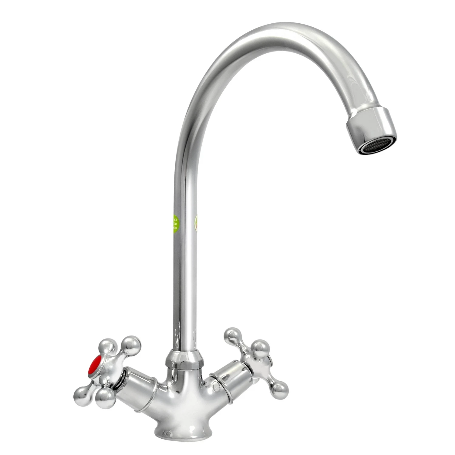 Изображение товара Смеситель для кухни Eleanti ELT5010 с гибкой подводкой и поворотным изливом, хром