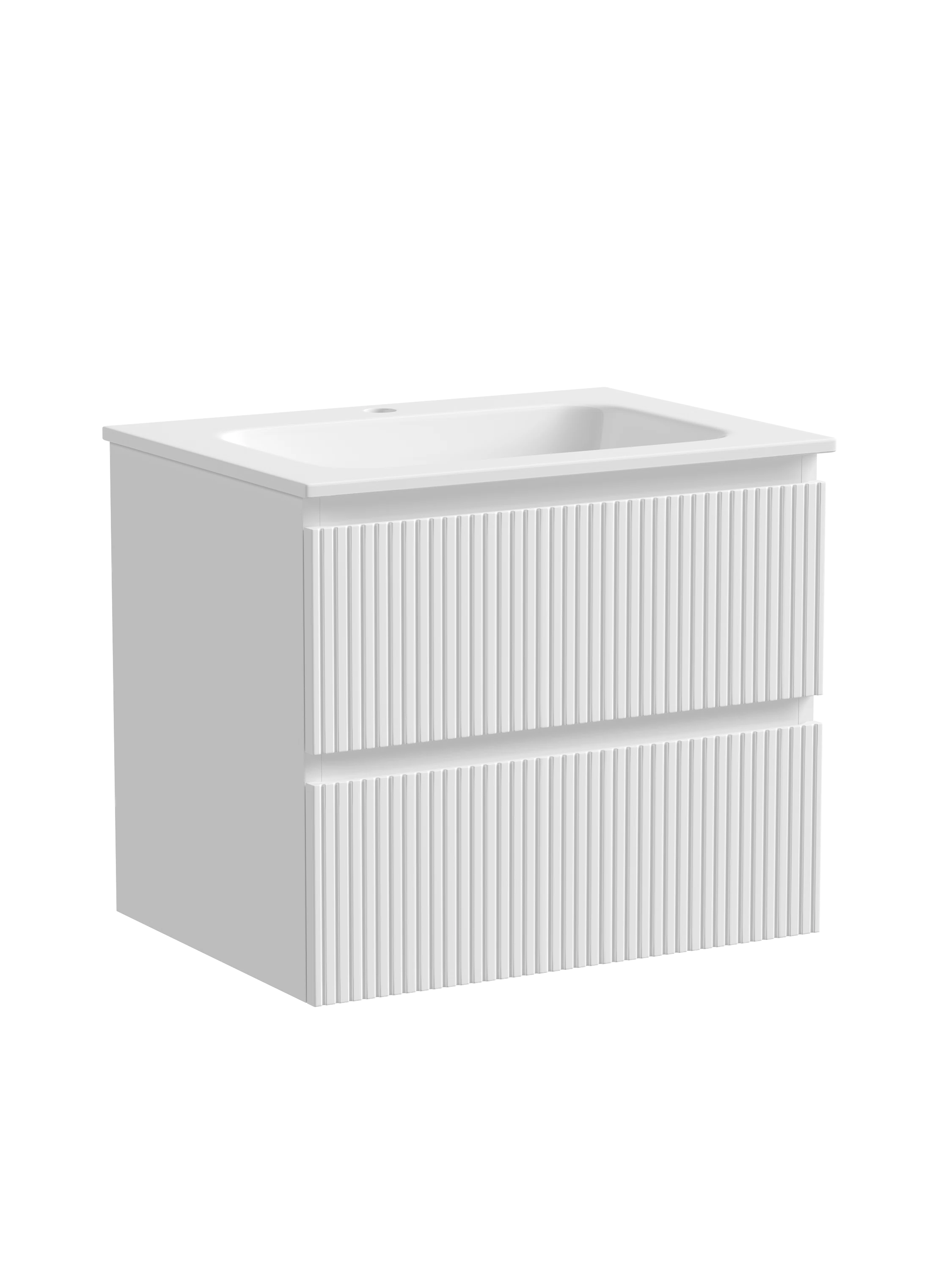 Изображение товара Подвесная тумба SANCOS Snob T 590х445х500 с двумя ящиками Bianco